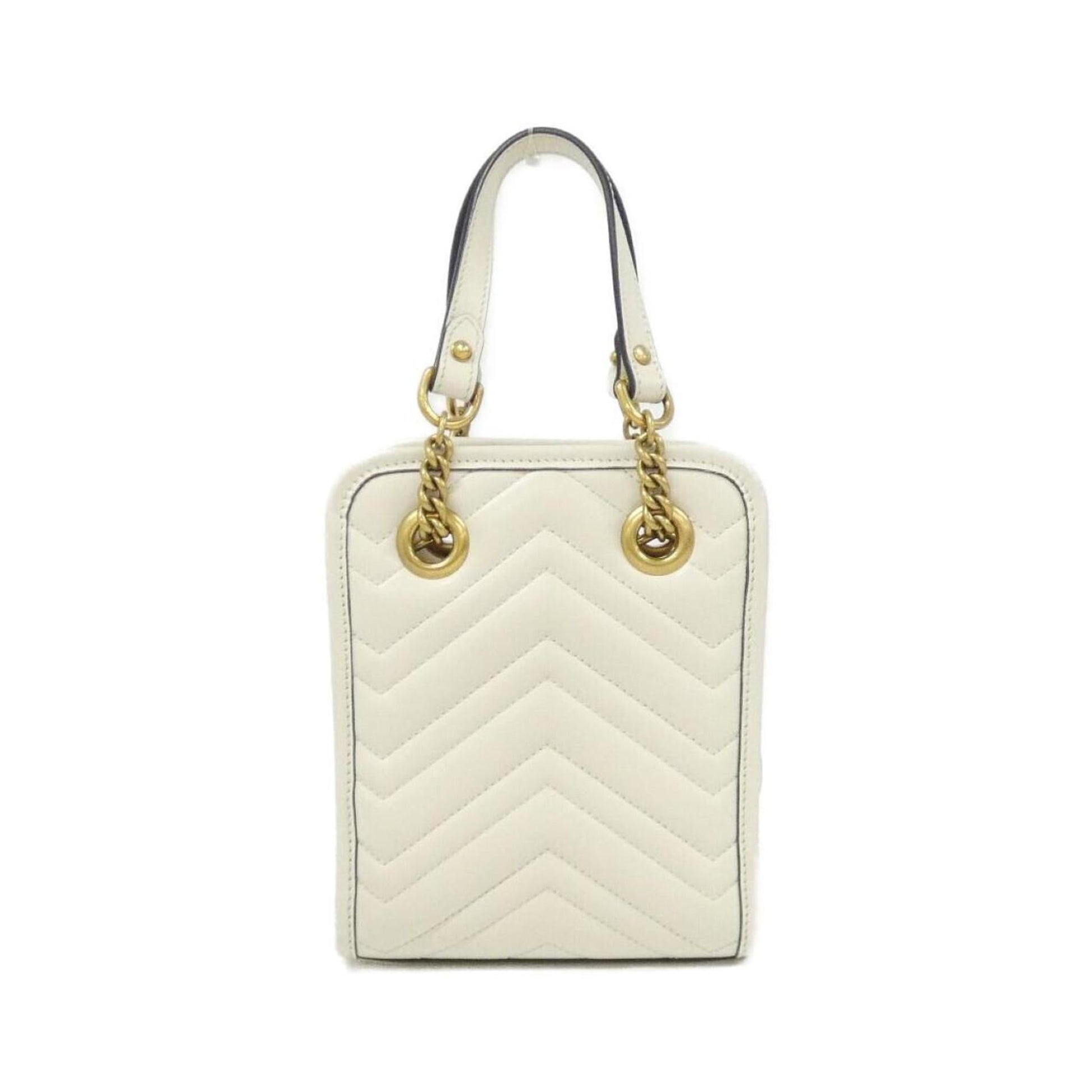 Gucci White Leather Handbag