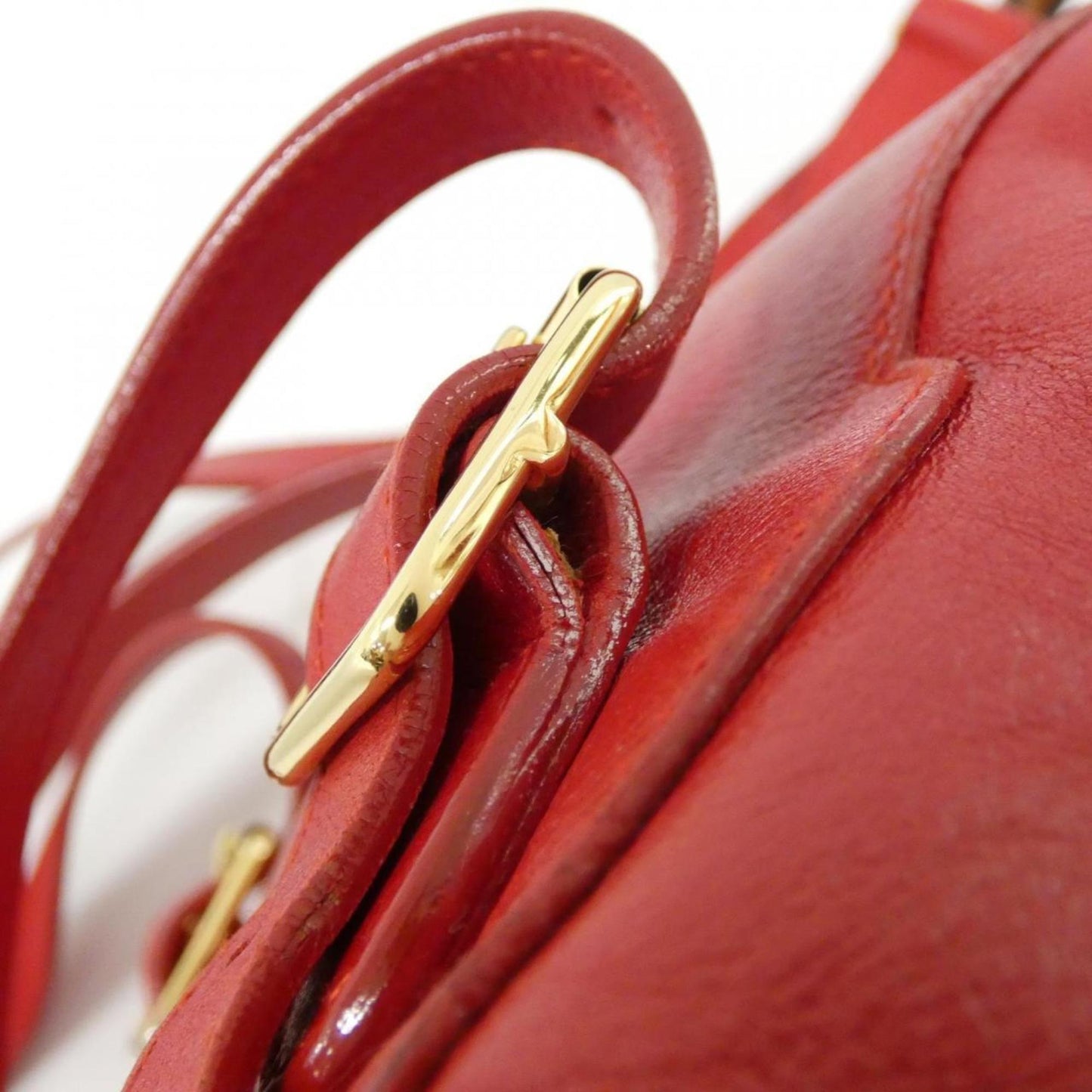Gucci Red Color Leather Backpack