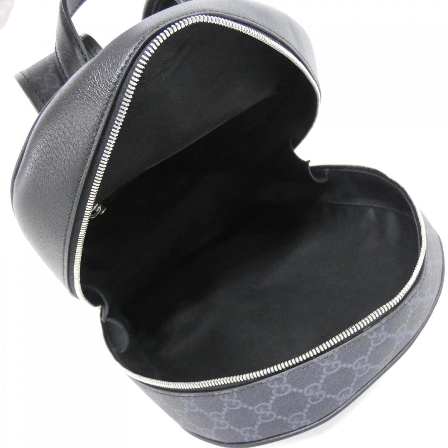 Gucci Black Gg Supreme Leather Backpack