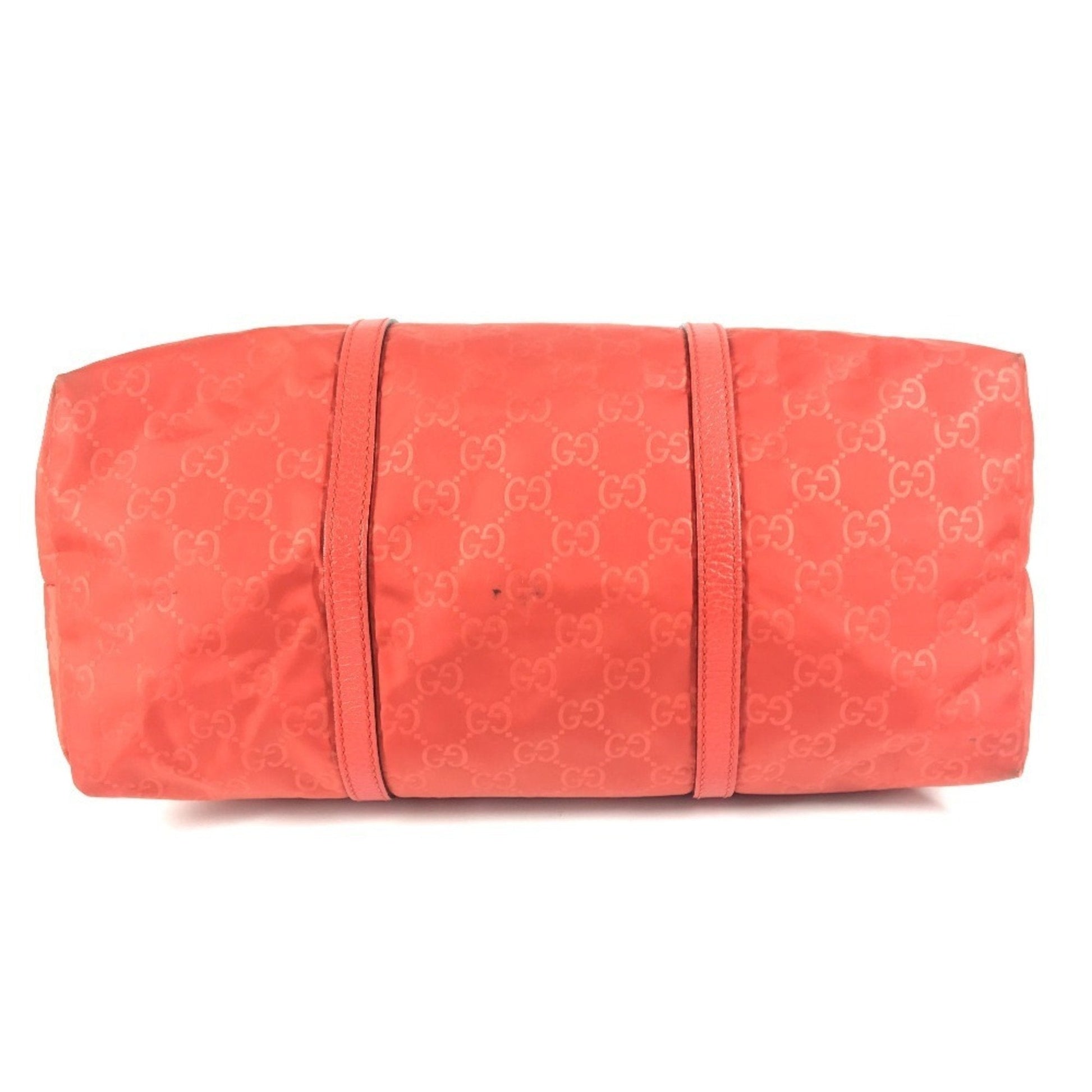 Gucci Orange Nylon Handbag Shoulder Bag Tote Bag