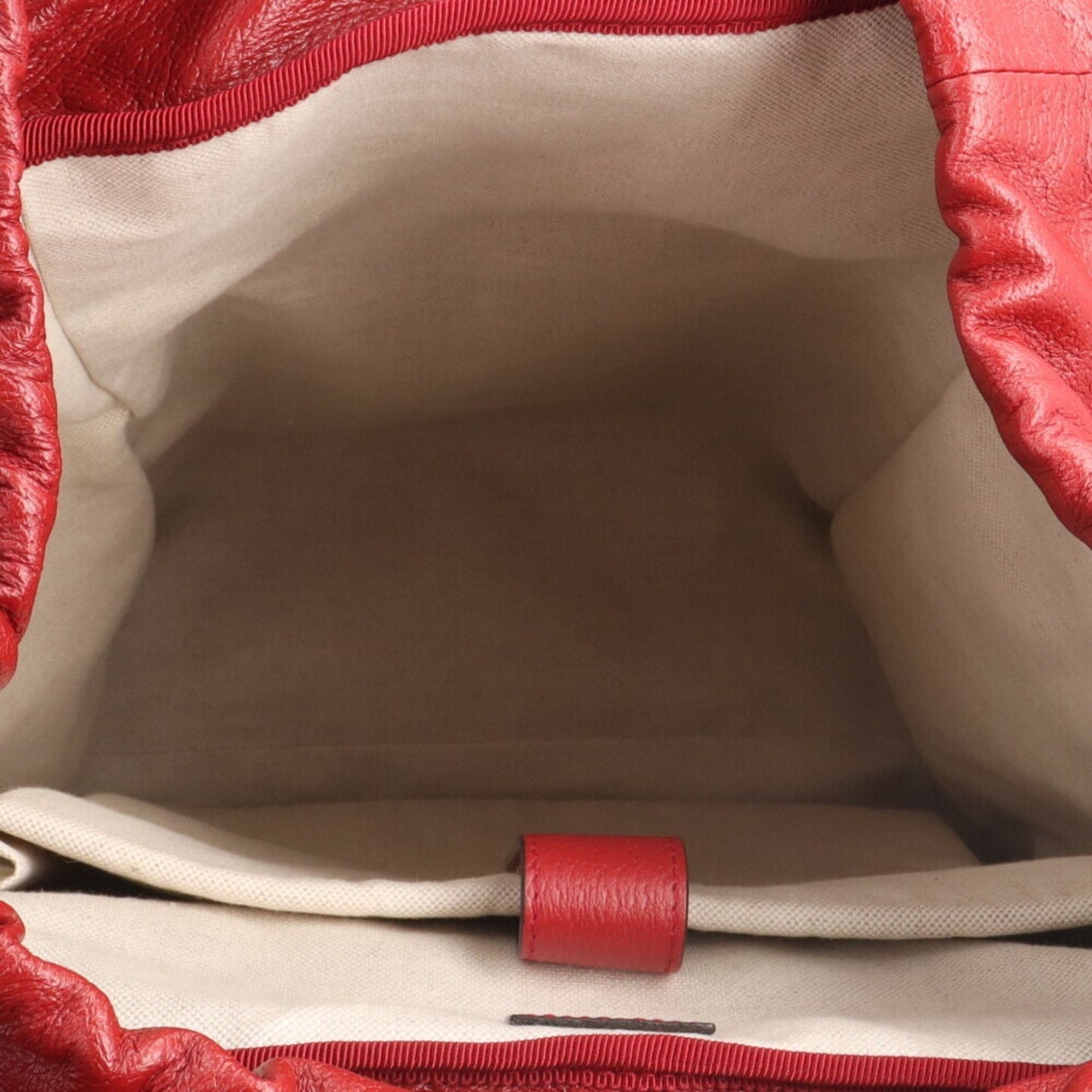 Gucci Navy Red Color Leather Backpack