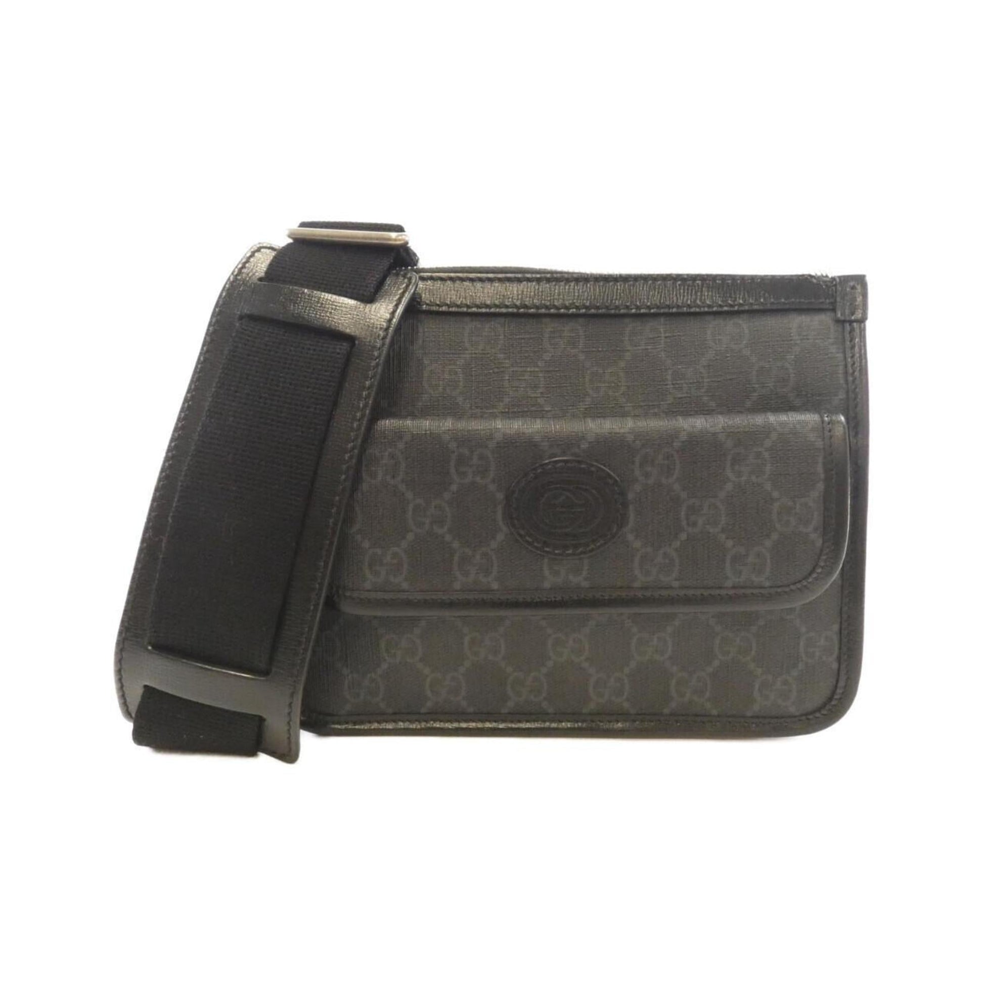 Gucci Black Gg Supreme Shoulder Bag