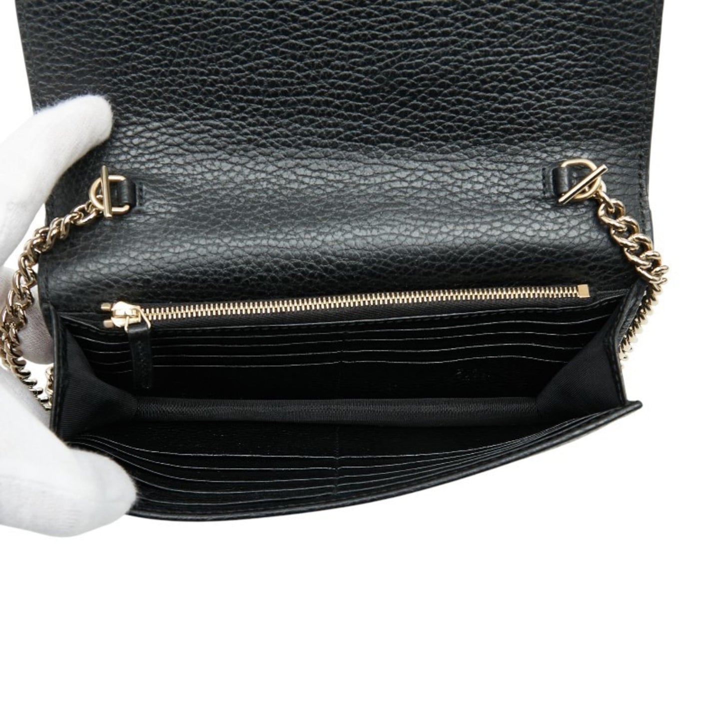 Gucci Black Leather Shoulder Bag