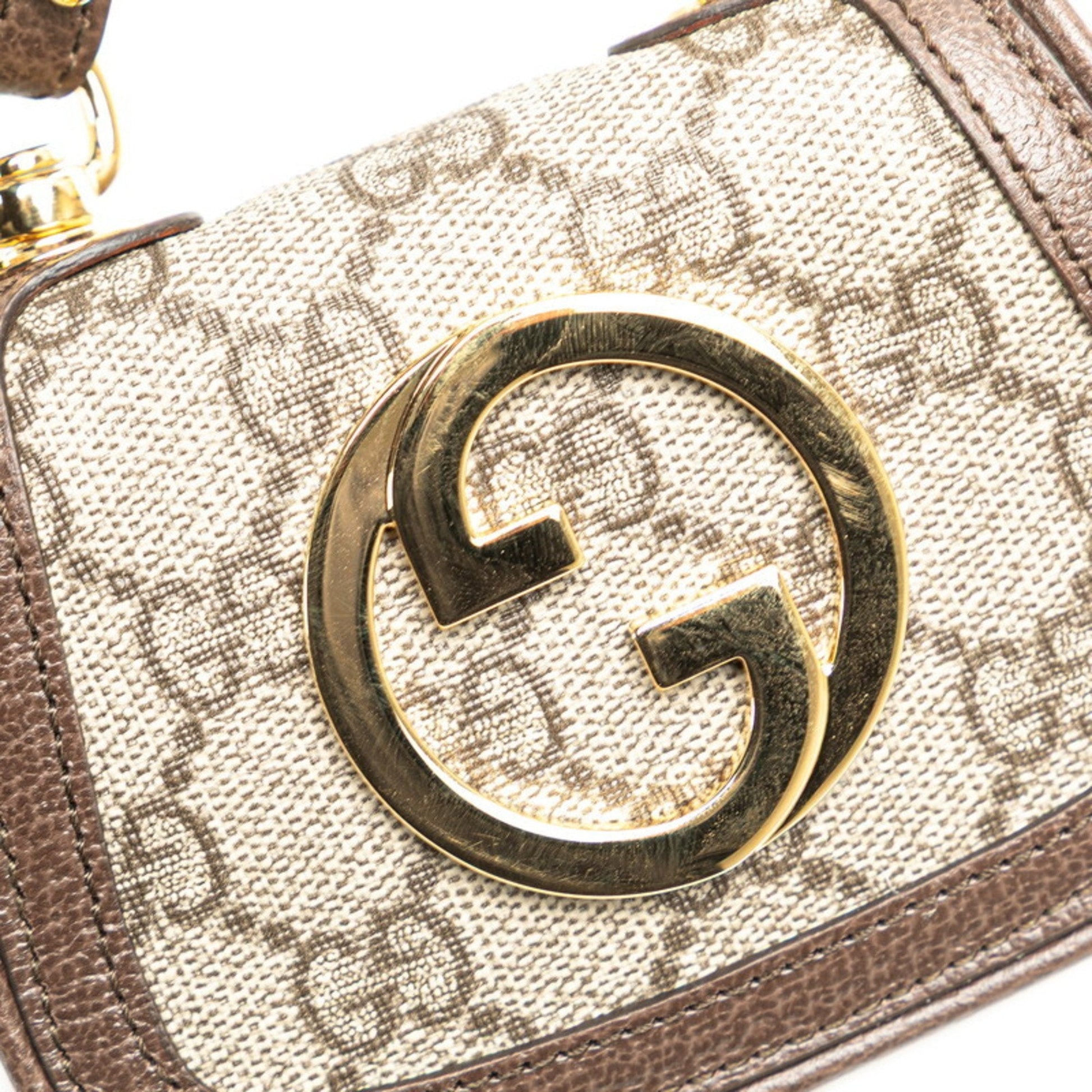 Gucci Brown Pvc Leather Shoulder Bag