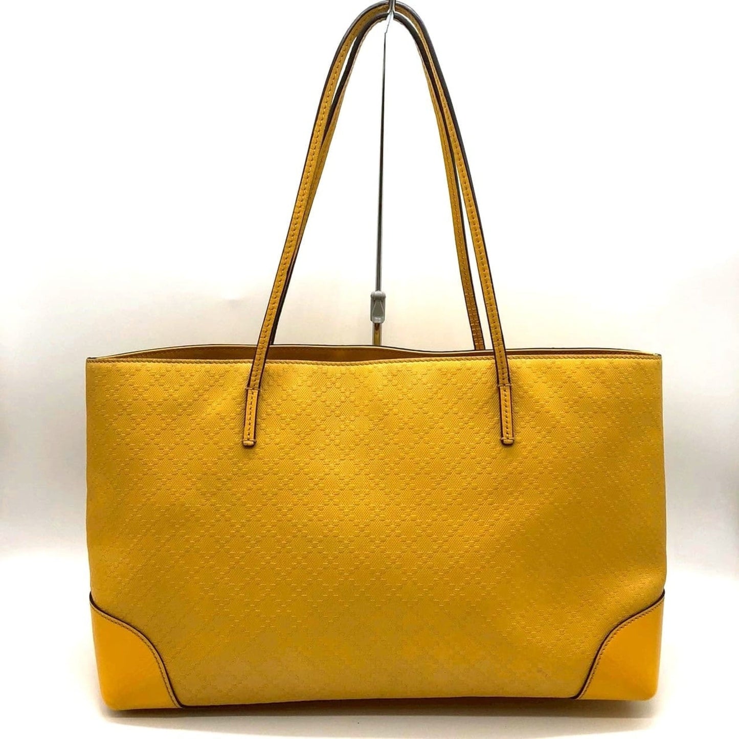 Gucci Diamante Yellow Leather Shoulder Bag Tote Bag