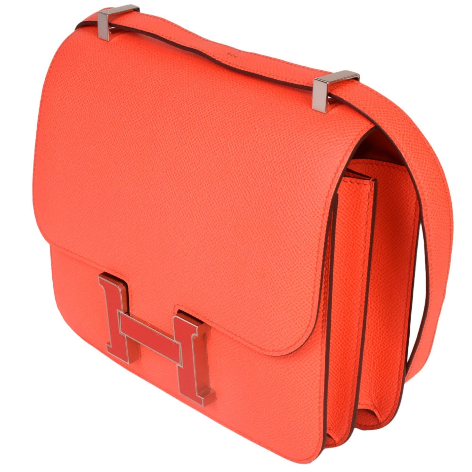 Hermes Constance Epsom Shoulder Bag Leather Pink Leather Shoulder Bag