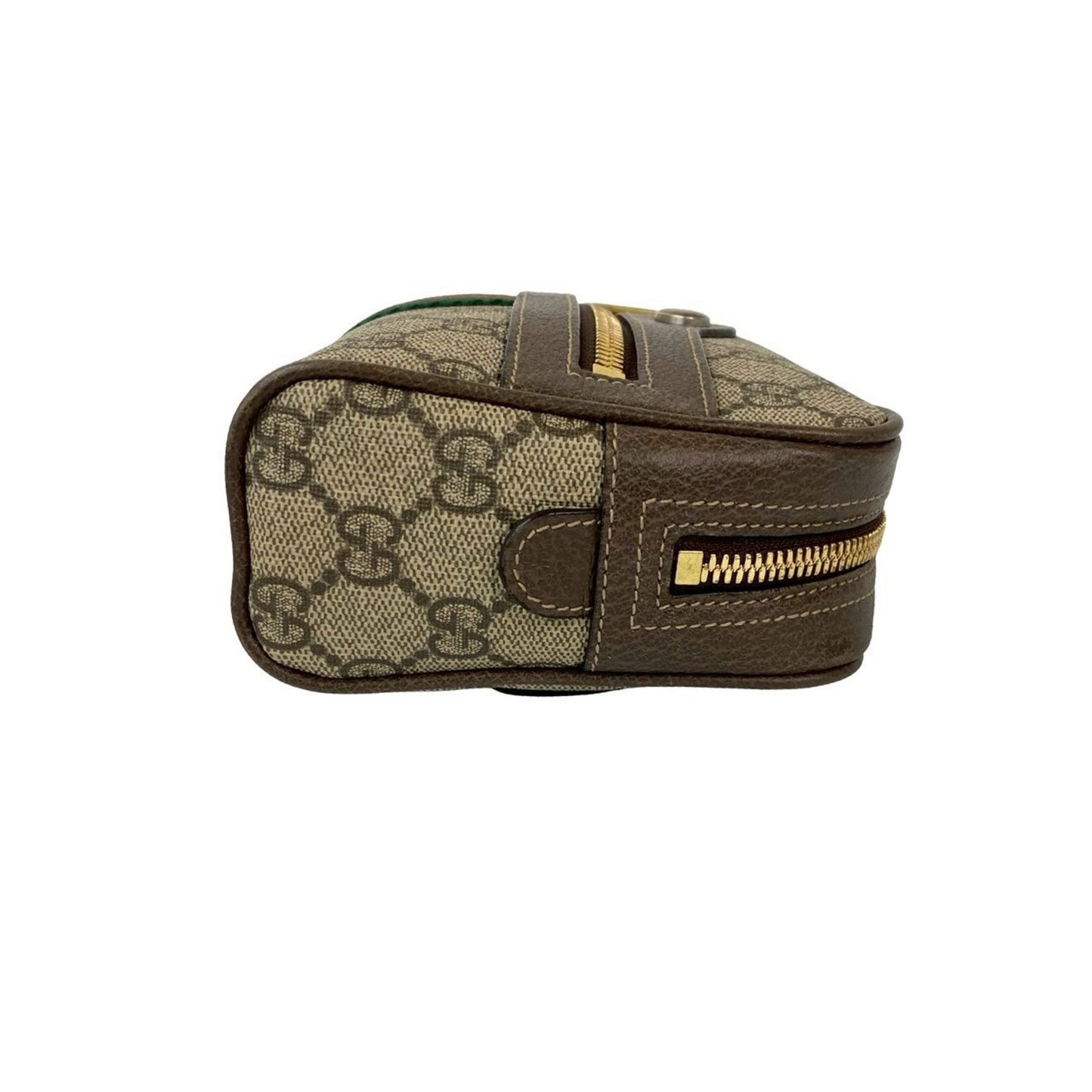 Gucci Brown Green Red Color Leather Pvc Shoulder Bag Sling Bag