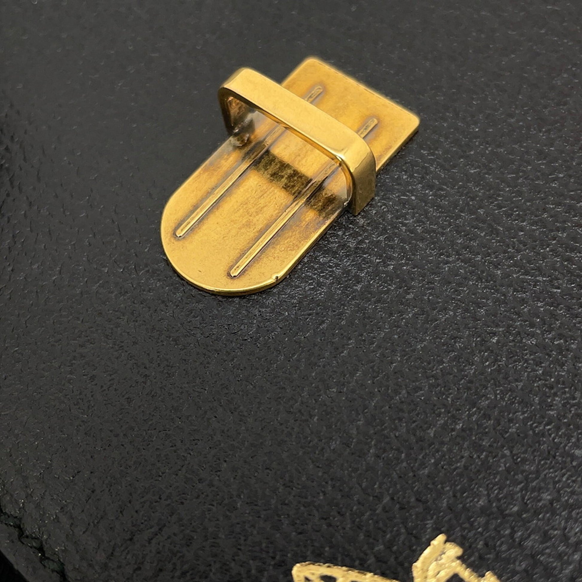 Gucci Black Leather Fanny Pack Sling Bag