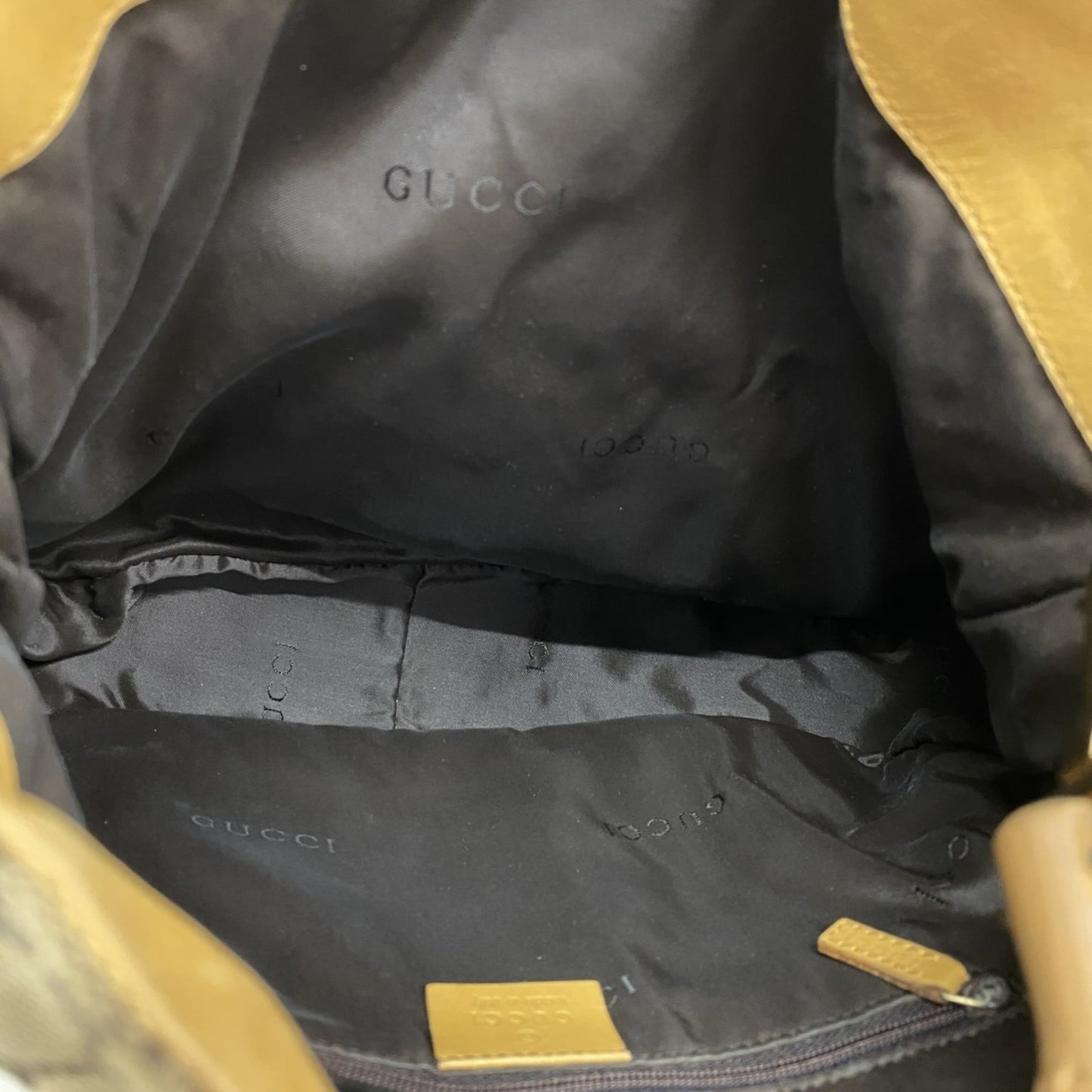 Gucci Brown Canvas Handbag