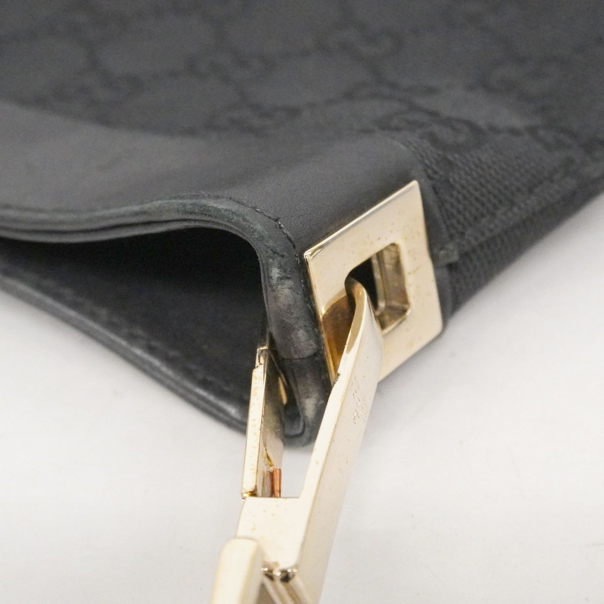 Gucci Black Canvas Shoulder Bag
