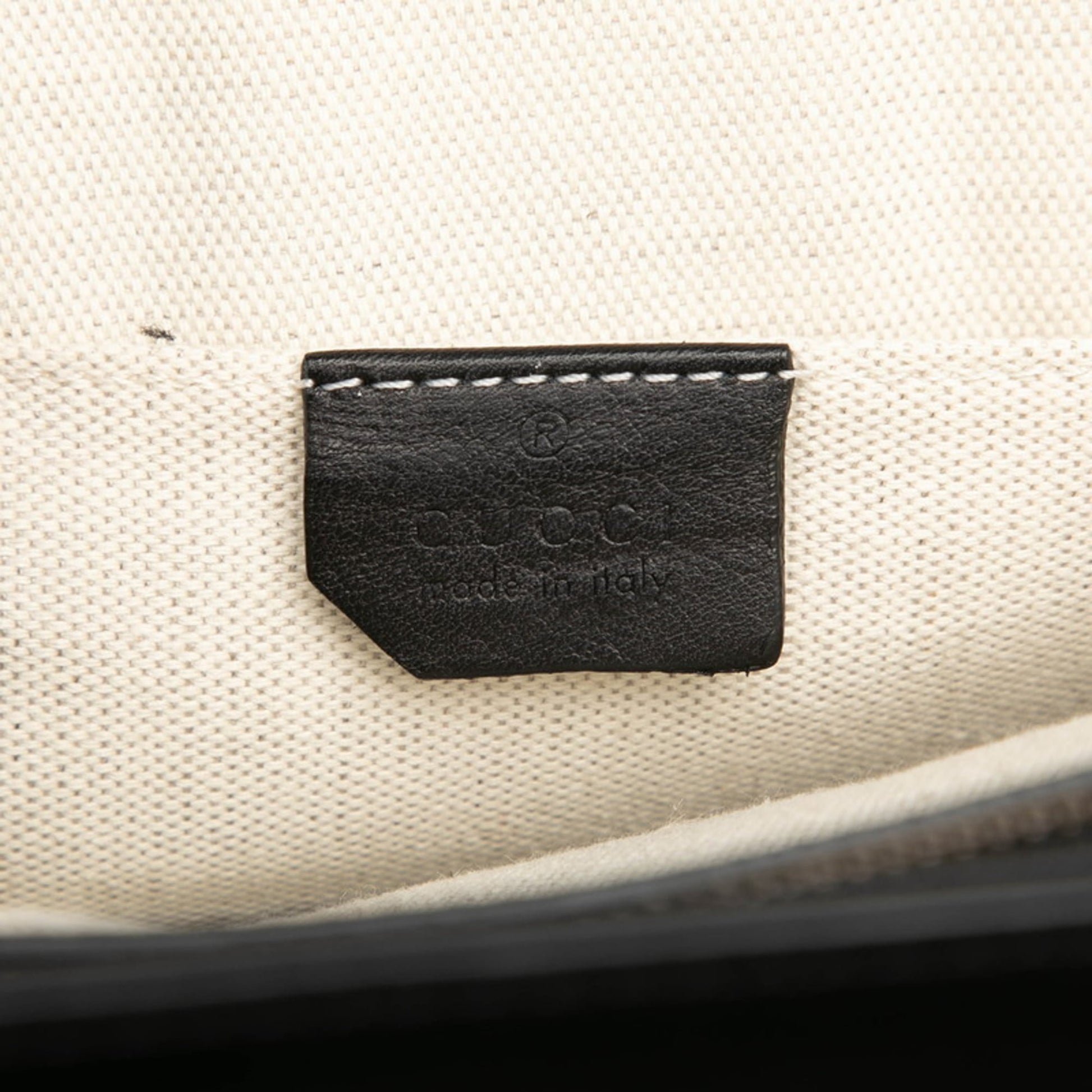 Gucci Black Green Red Color Leather Handbag Shoulder Bag
