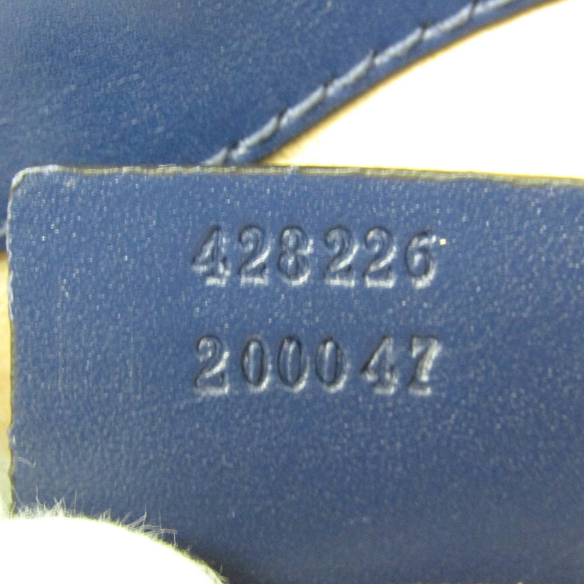 Gucci Guccissima Blue Leather Handbag Shoulder Bag