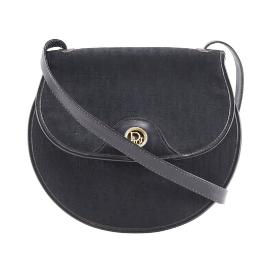 Dior Handbag Christian Shoulder Bag 6 Canvas Black