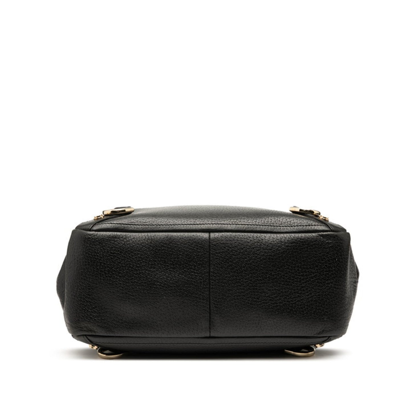 Gucci Black Leather Handbag Tote Bag