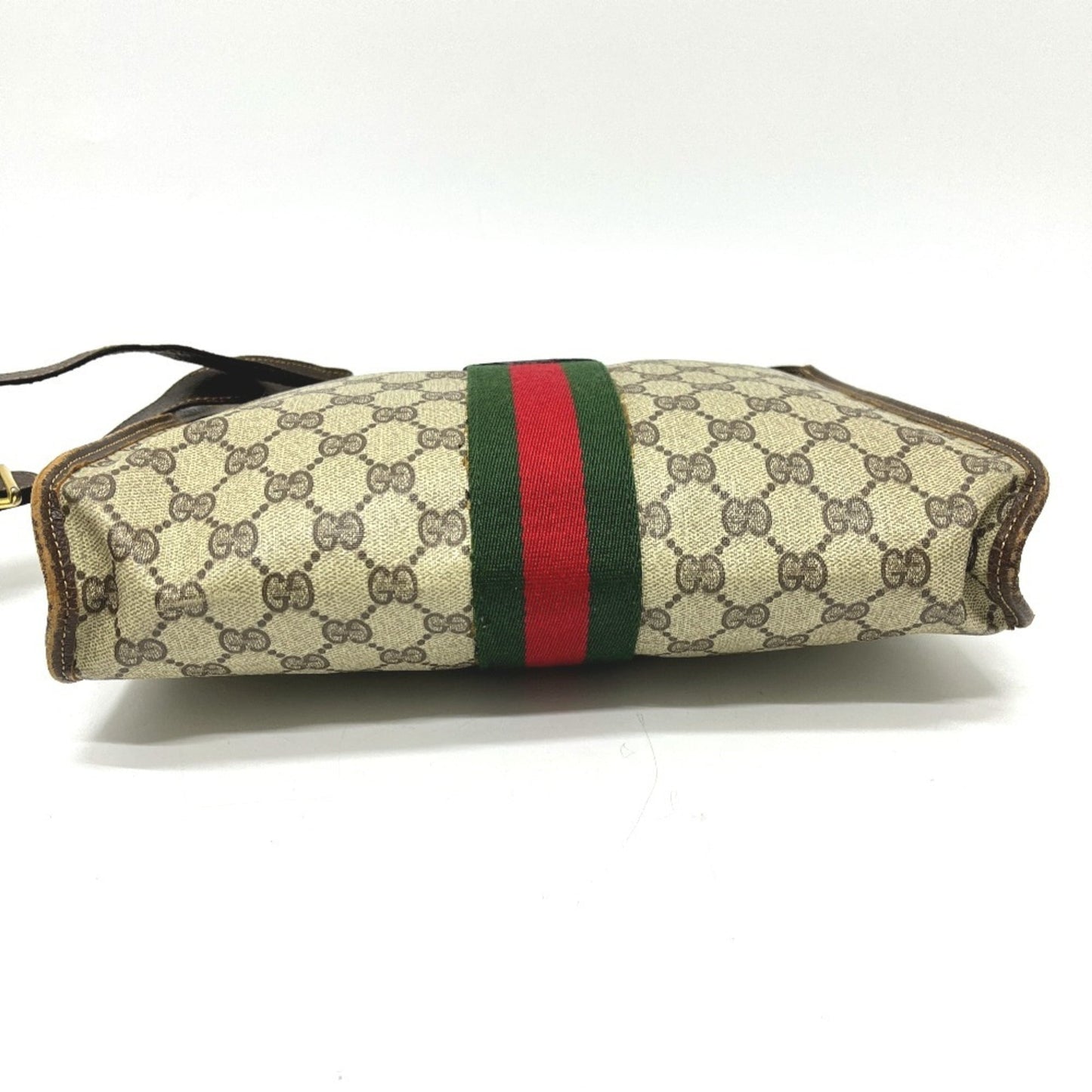Gucci Brown Pvc Leather Shoulder Bag