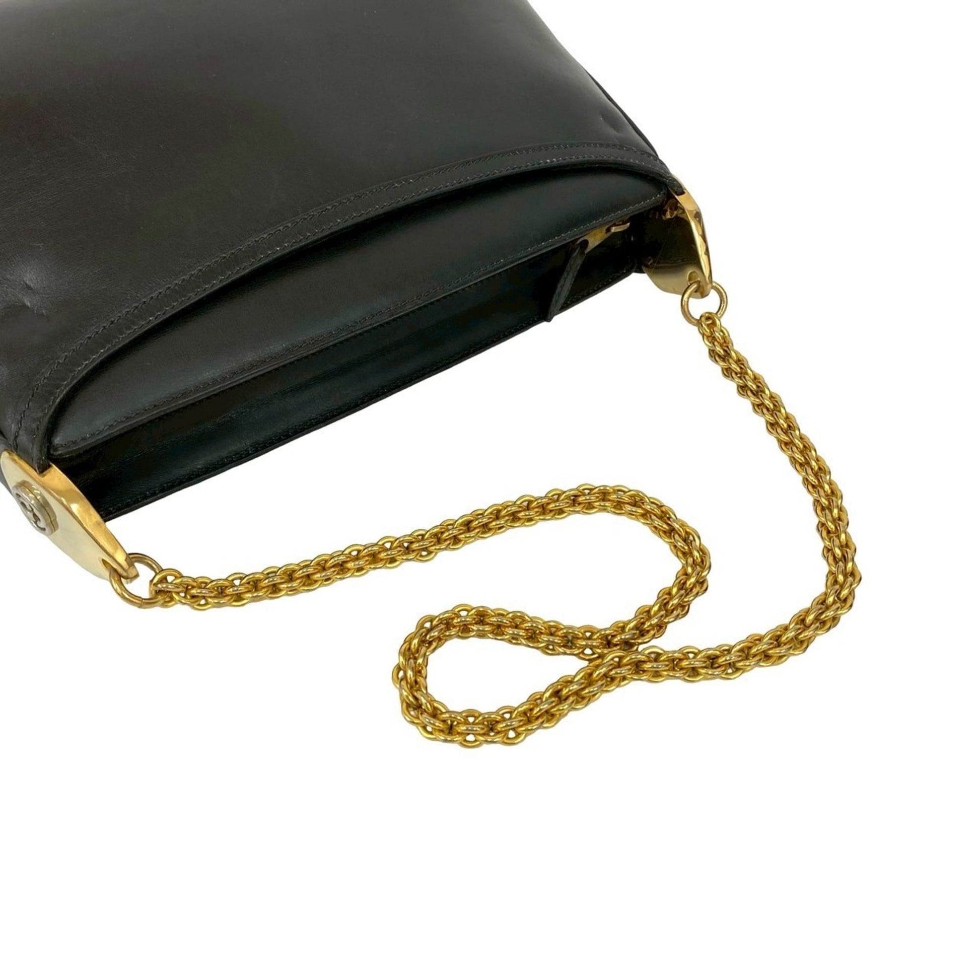 Gucci Black Leather Shoulder Bag