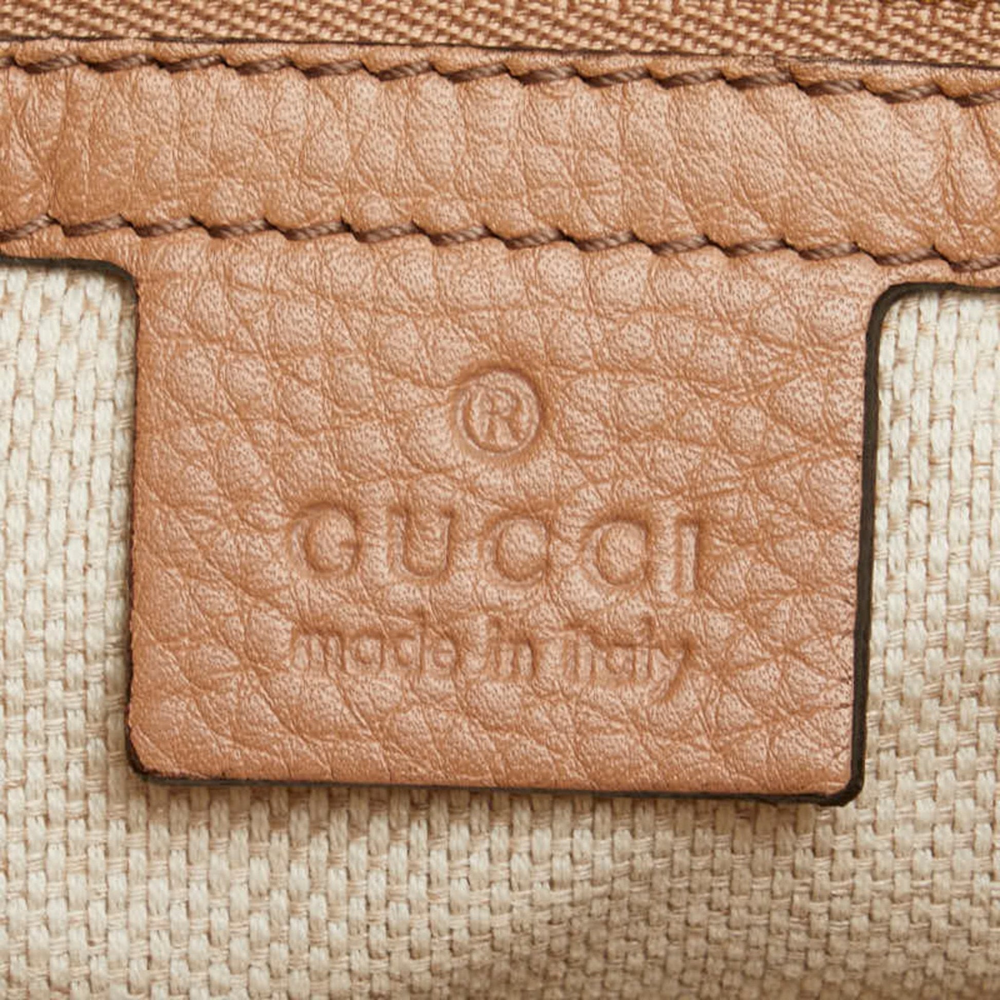 Gucci Beige Leather Handbag Shoulder Bag