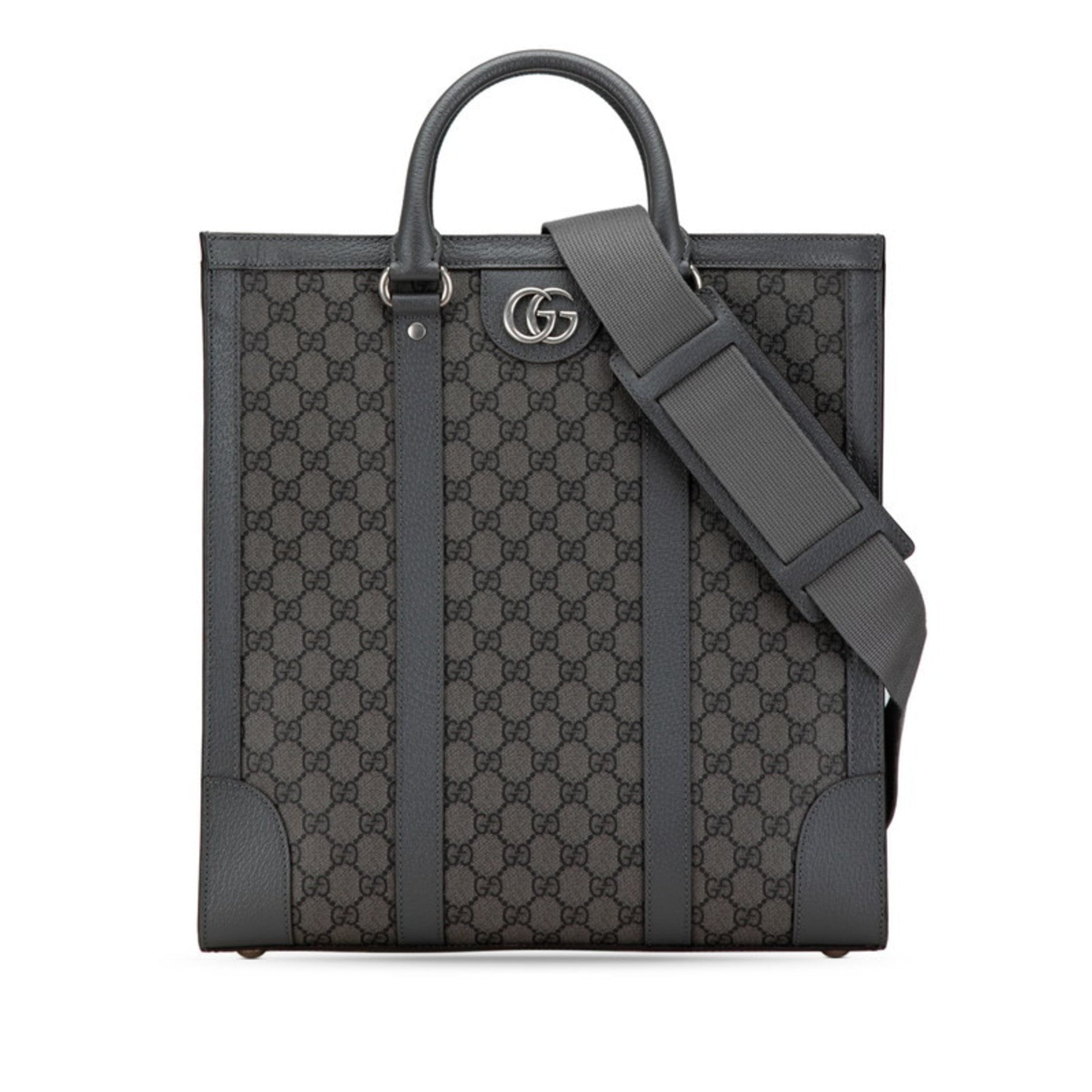 Gucci Gray Pvc Leather Handbag Shoulder Bag