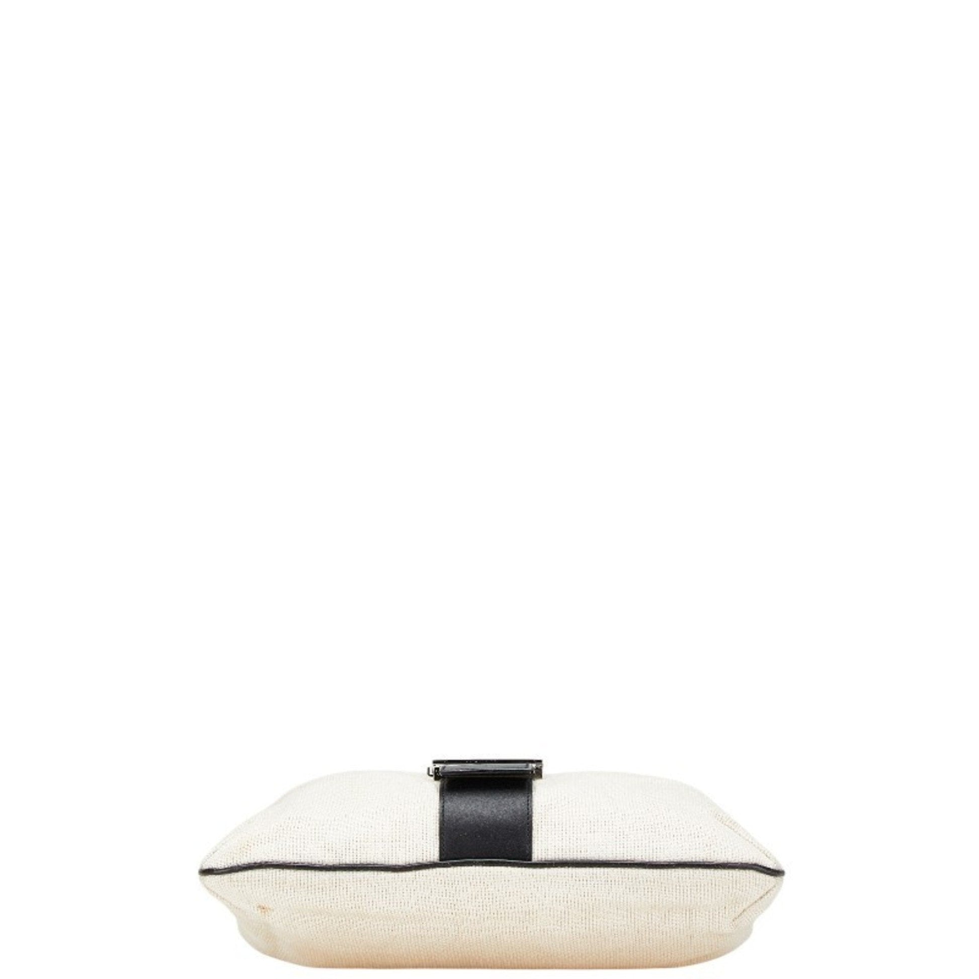 Gucci Black Ivory Canvas Leather Handbag Shoulder Bag