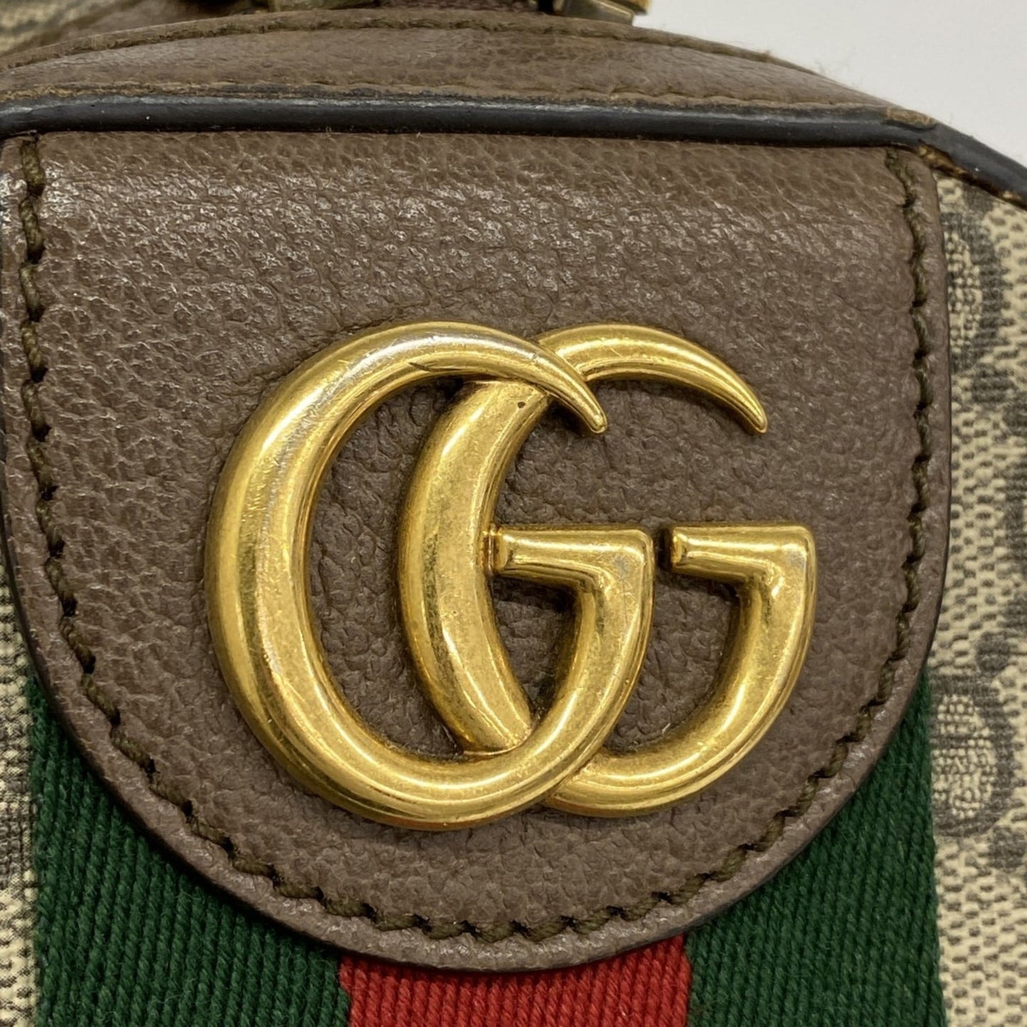 Gucci Brown Pvc Leather Backpack