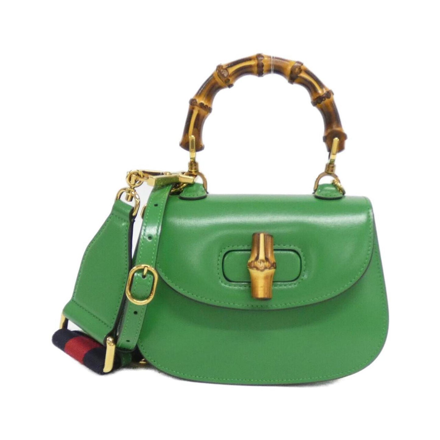 Gucci Green Leather Handbag