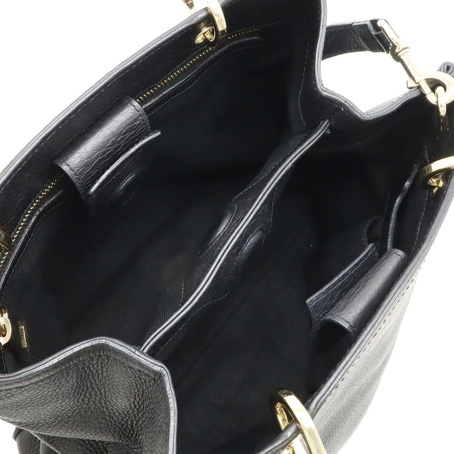 Gucci Black Bamboo Handbag Shoulder Bag Tote Bag