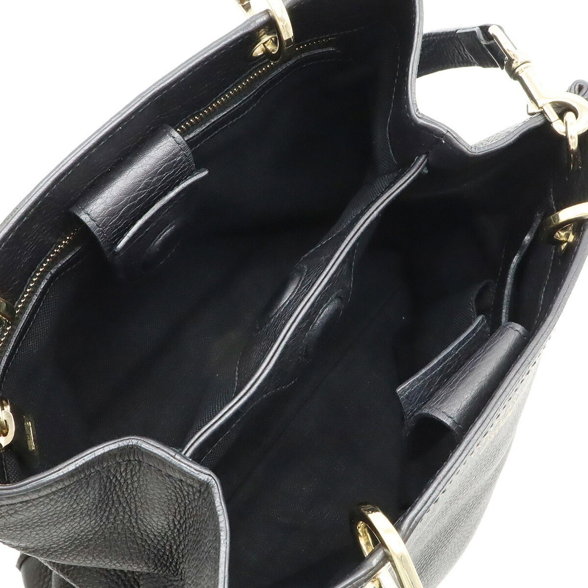 Gucci Black Bamboo Handbag Shoulder Bag Tote Bag