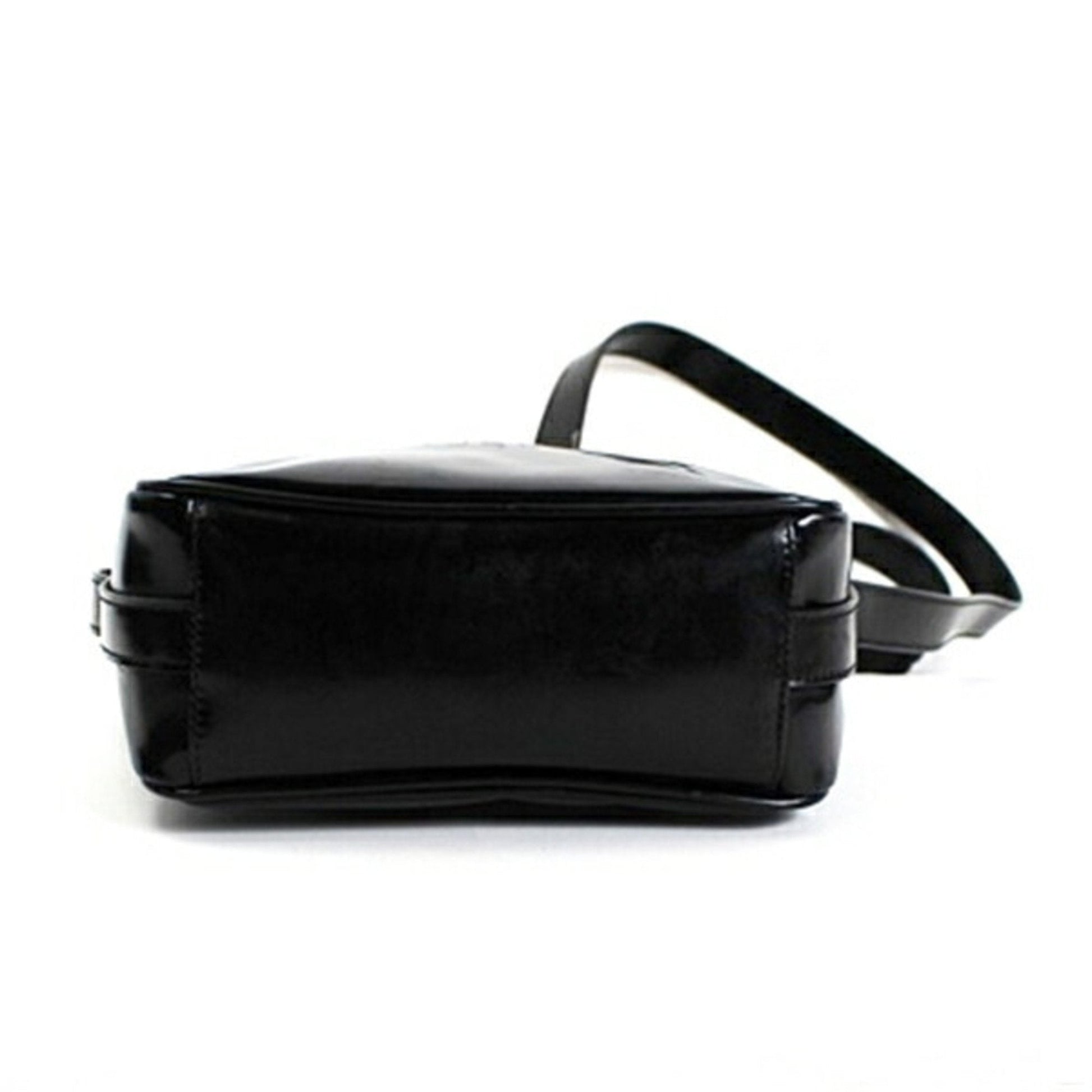 Gucci Black Gray Leather Shoulder Bag
