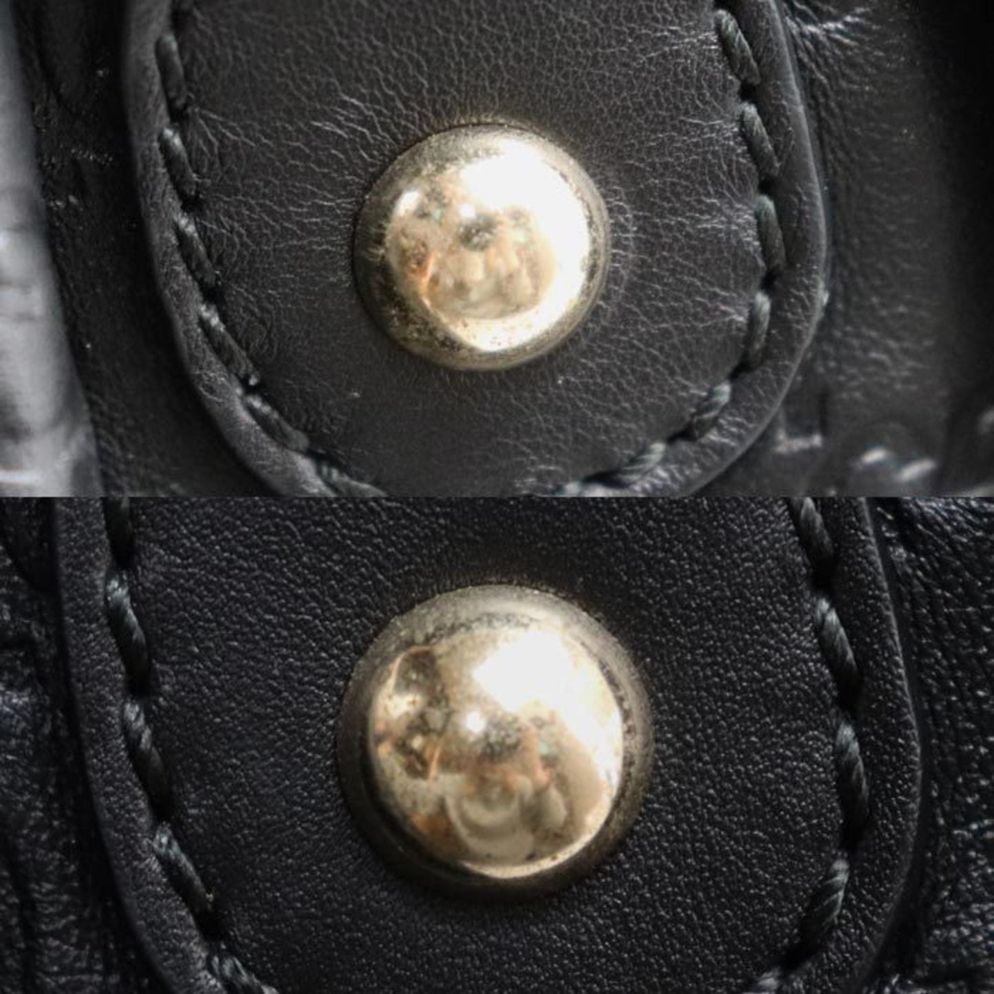 Gucci Black Leather Tote Bag