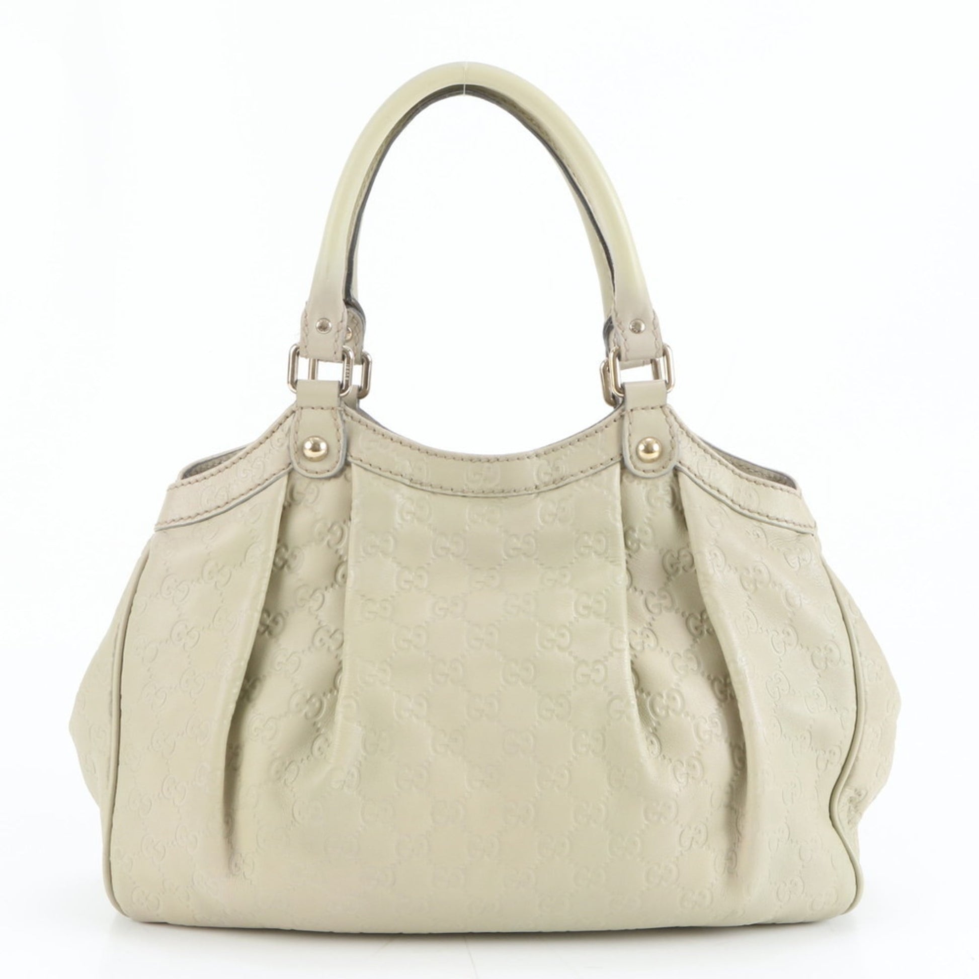Gucci Beige Leather Tote Bag