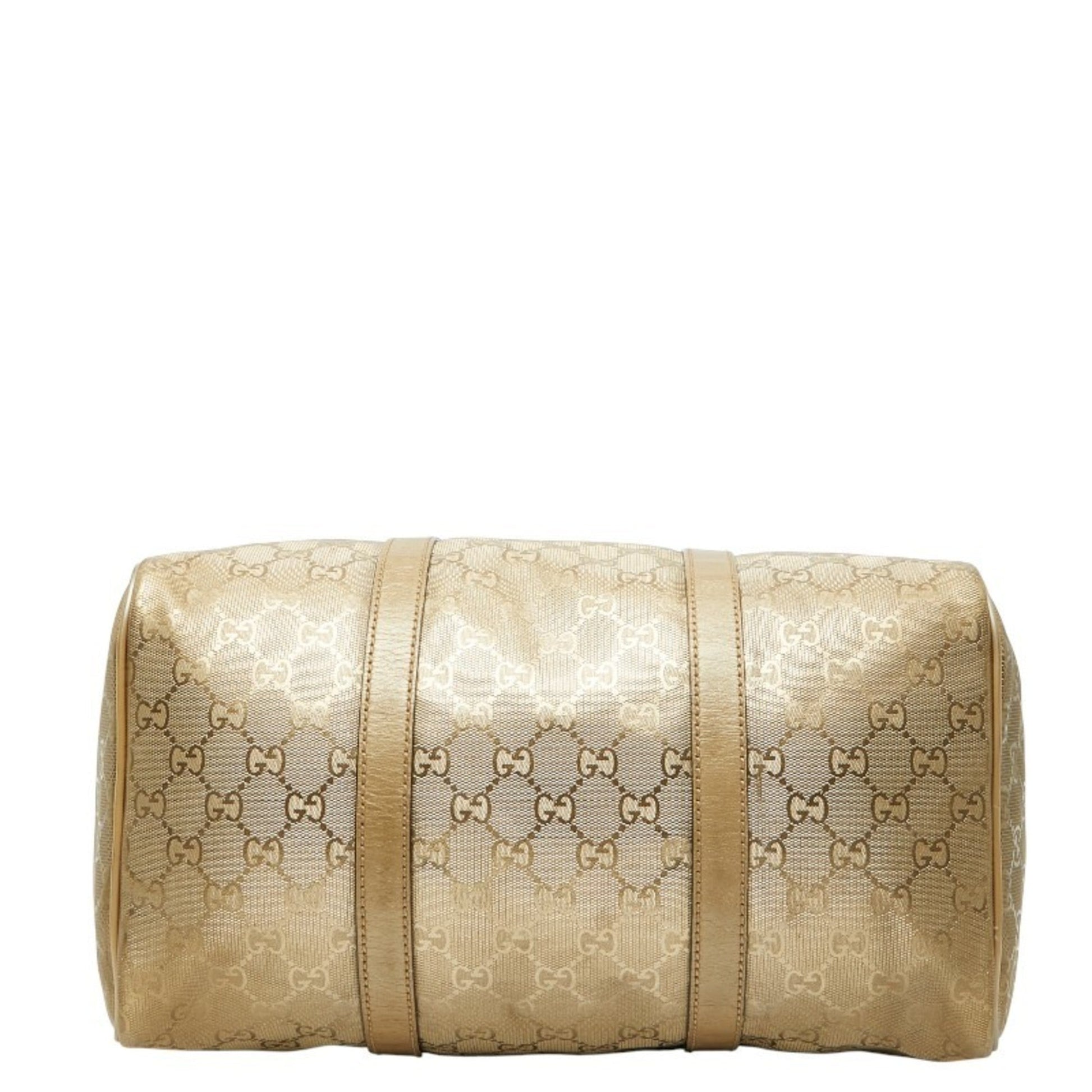 Gucci Gold Pvc Leather Handbag
