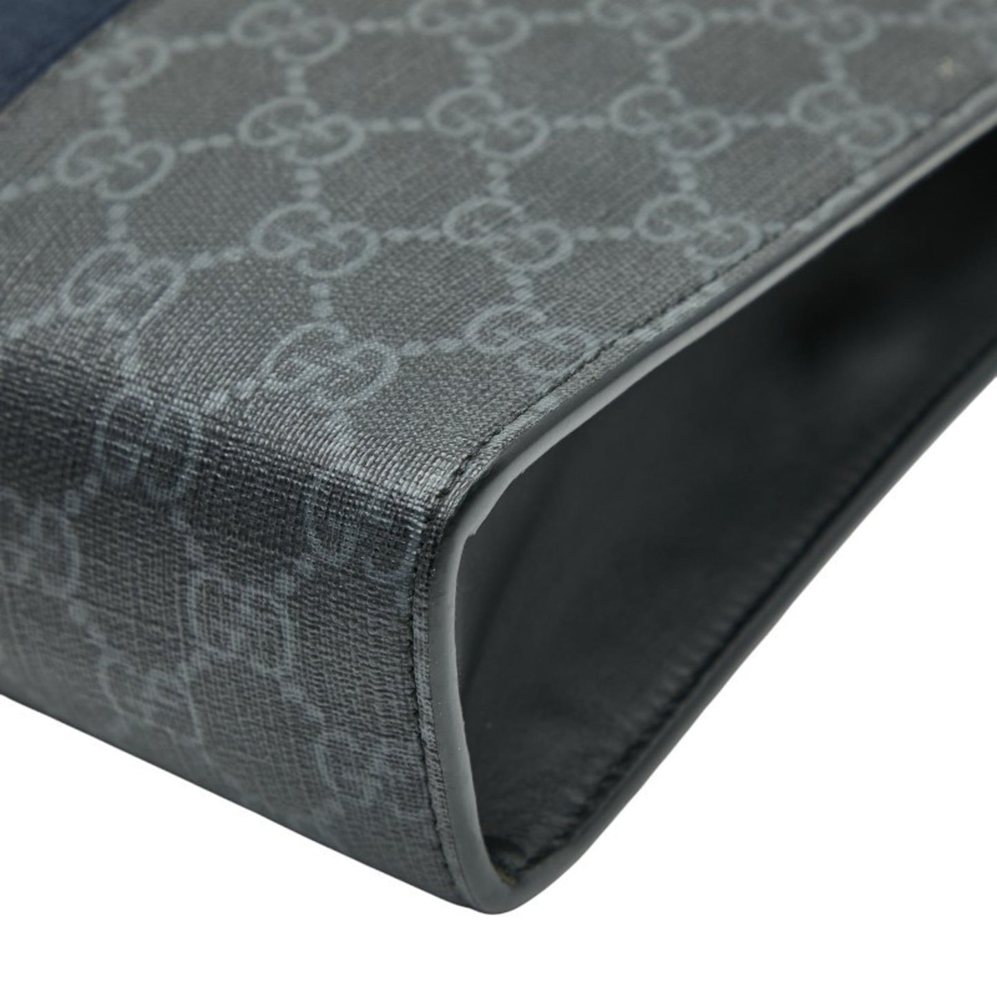 Gucci Black Multi-Color Pvc Leather Clutch Bag