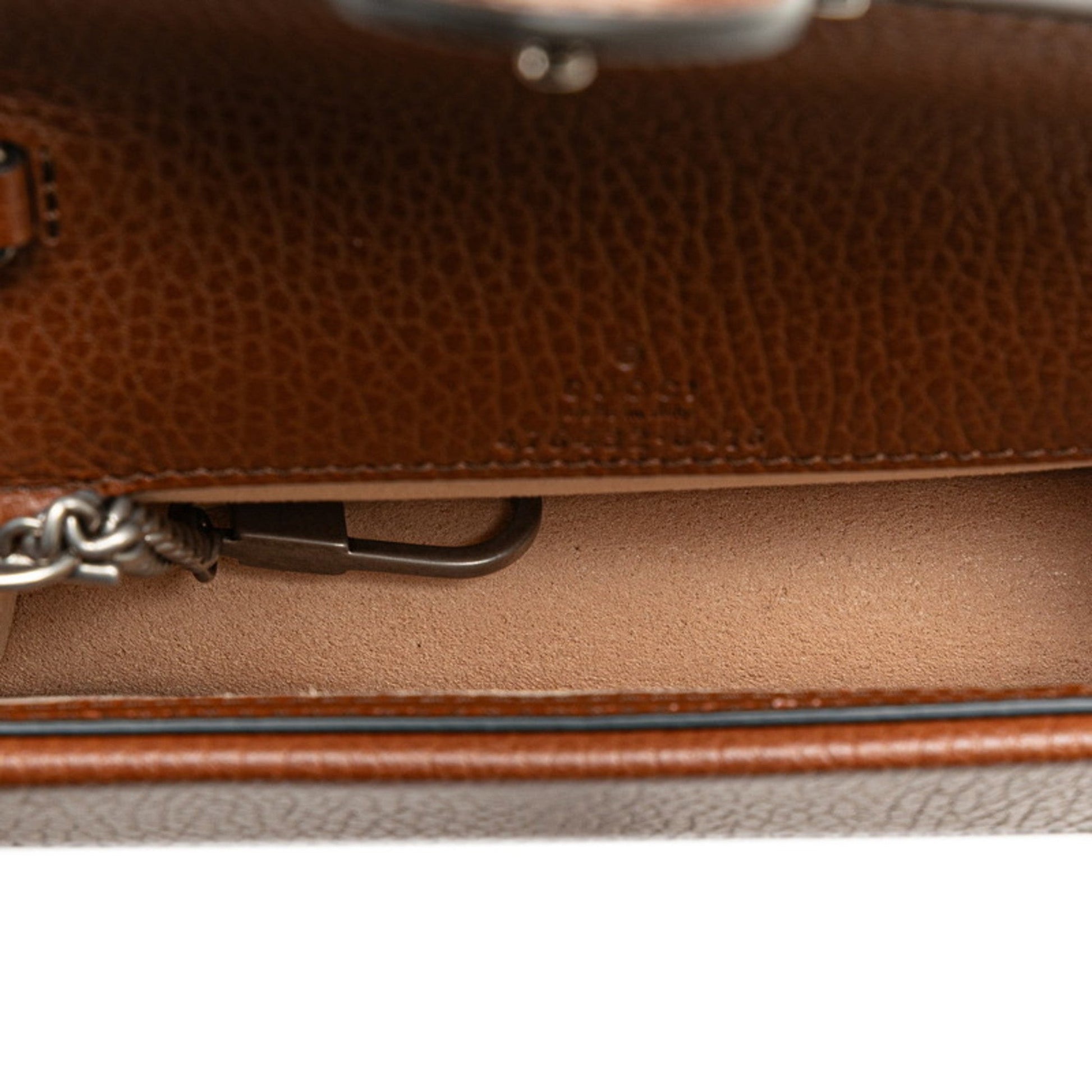 Gucci Brown Denim Leather Shoulder Bag