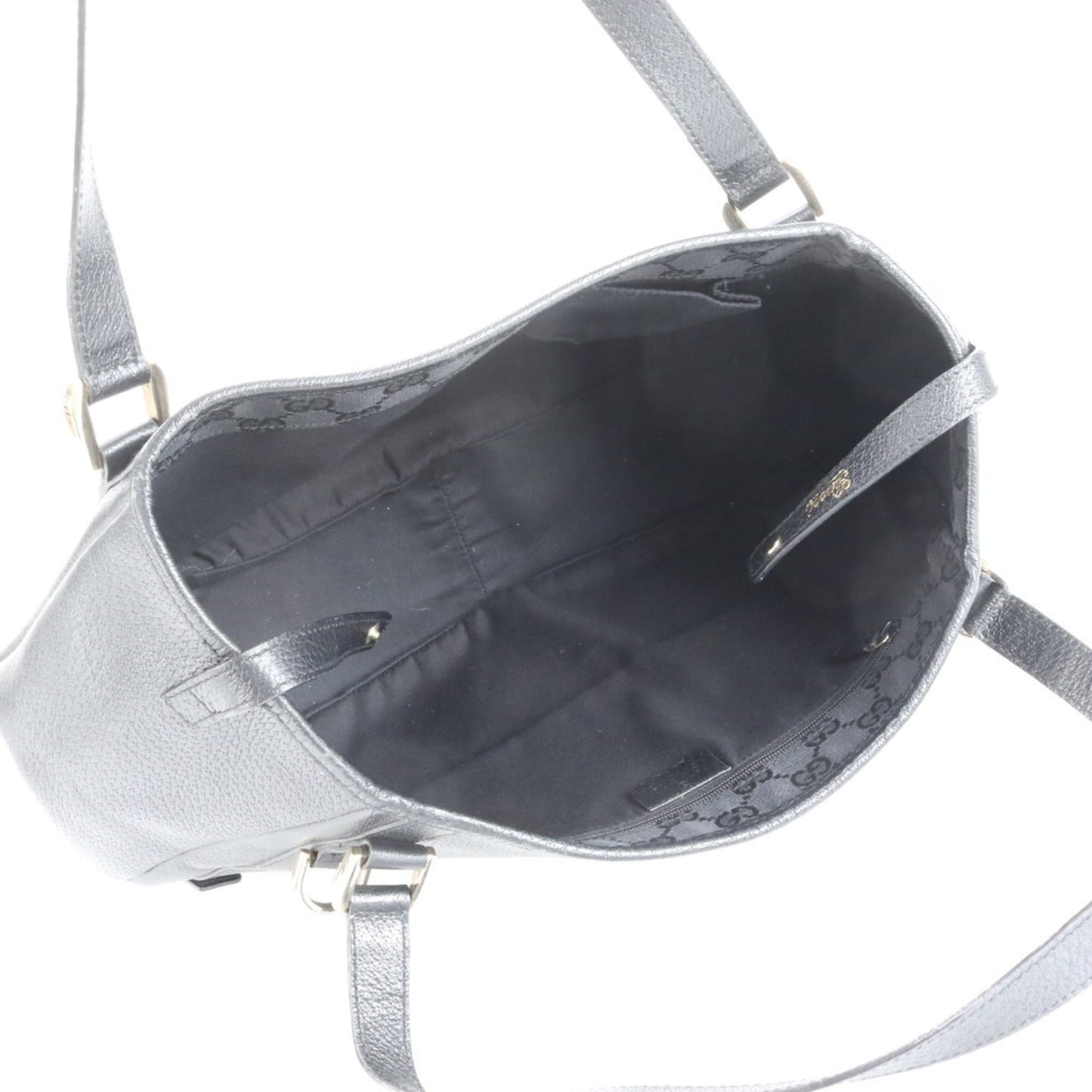 Gucci Black Leather Tote Bag