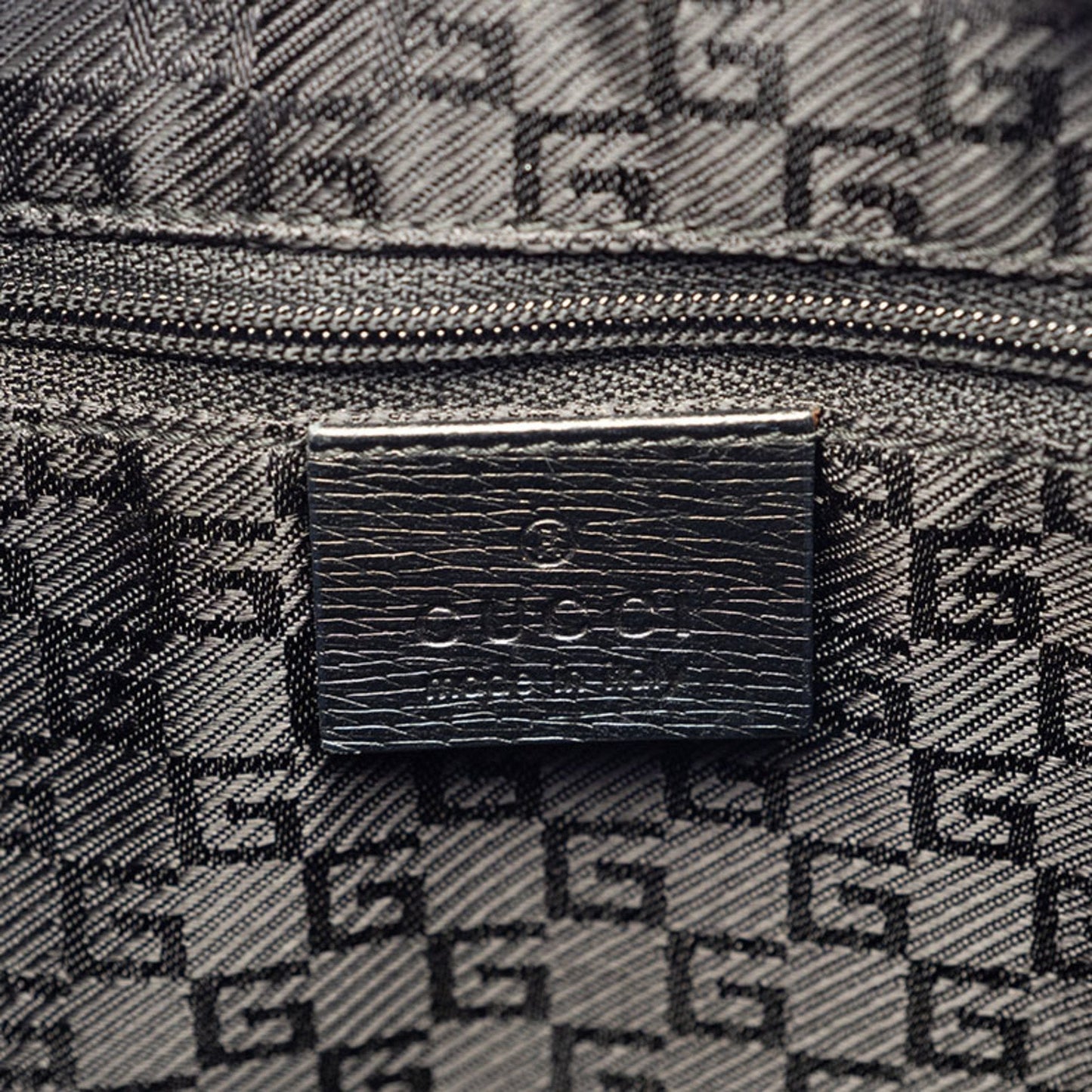 Gucci Black Leather Tote Bag