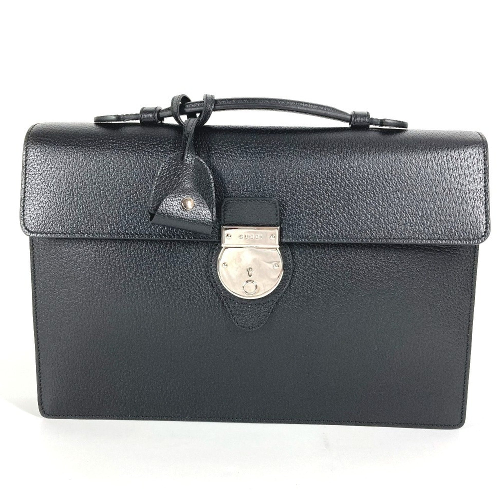 Gucci Black Leather Briefcase Handbag