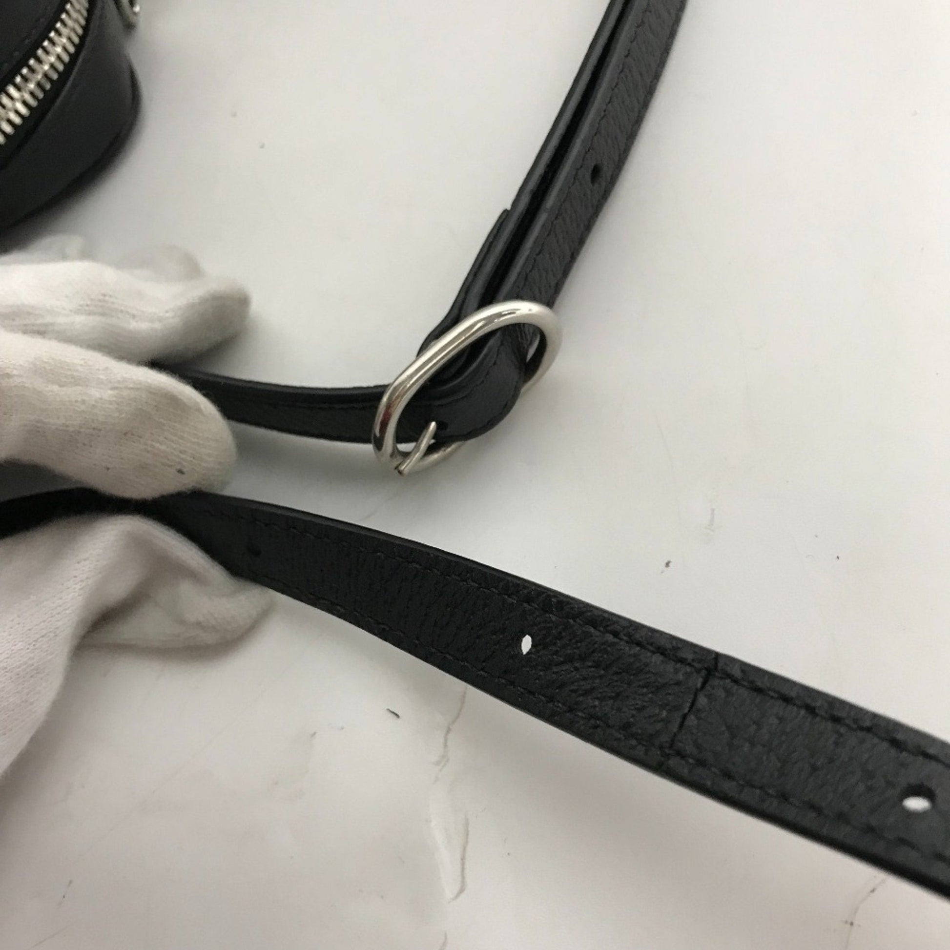 Gucci Black Canvas Leather Pochette Shoulder Bag