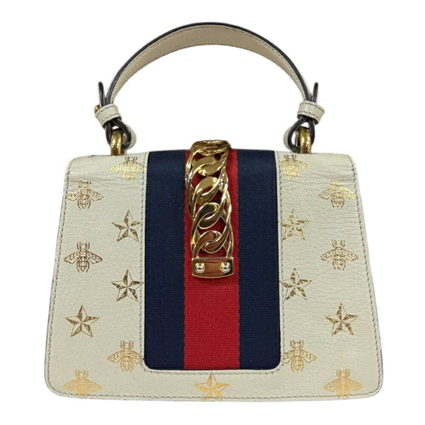 Gucci White Leather Shoulder Bag