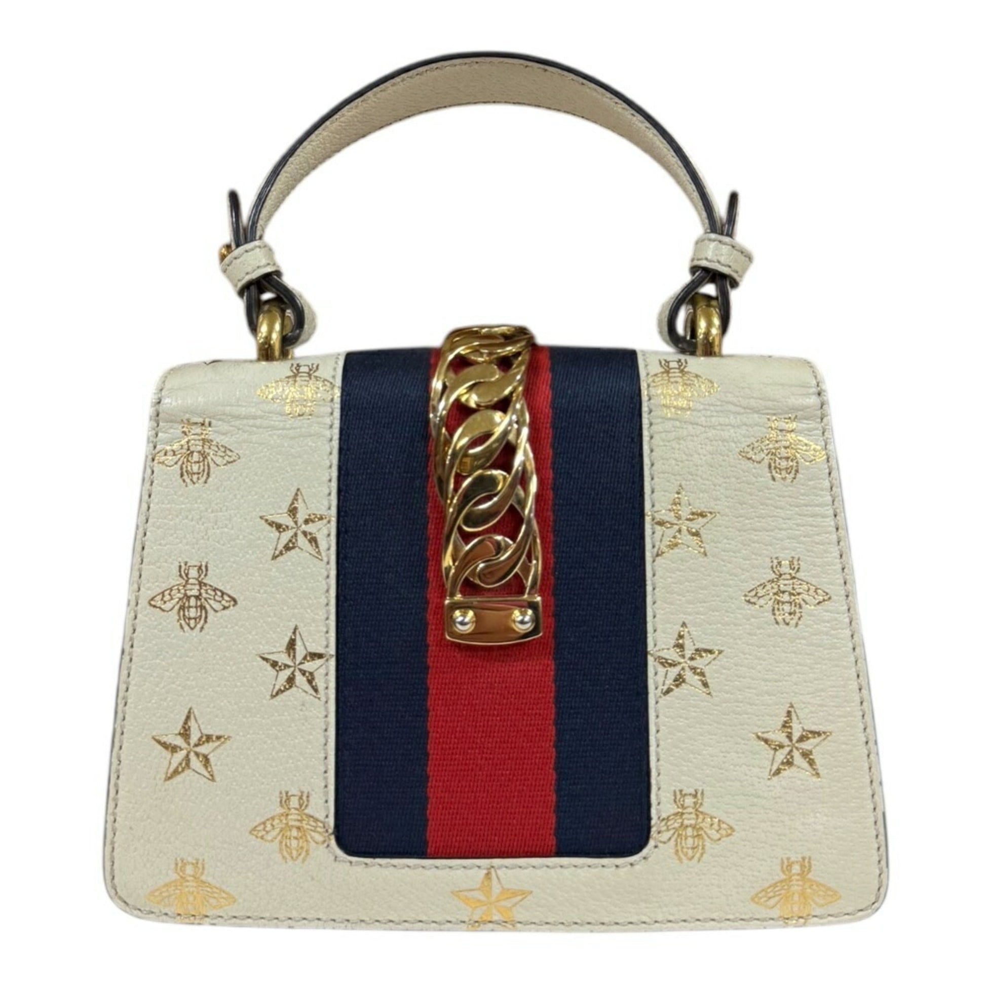 Gucci White Leather Shoulder Bag