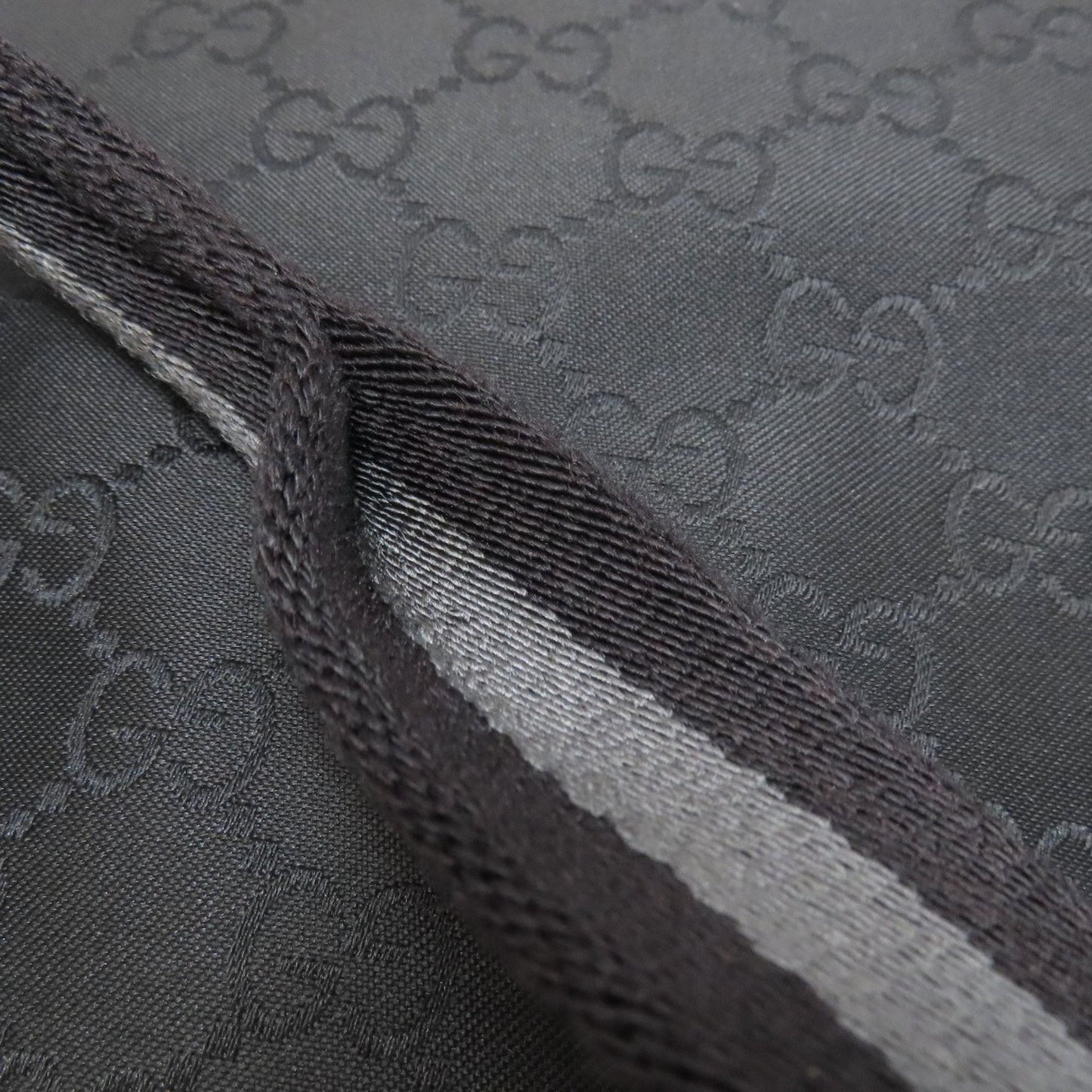 Gucci Black Nylon Canvas Tote Bag