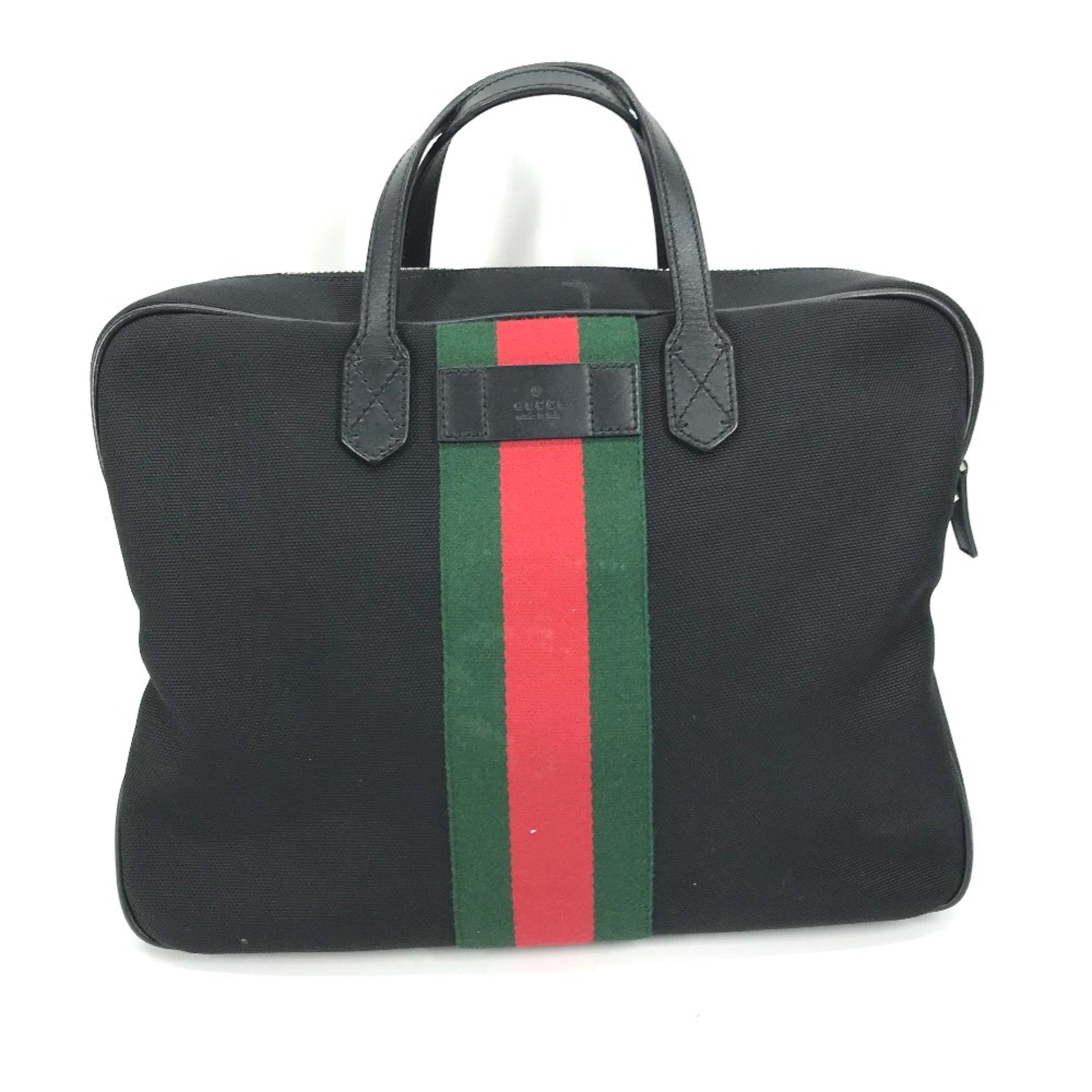 Gucci Black Leather Tote Bag