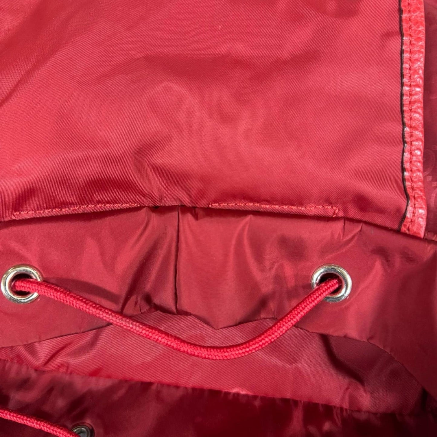 Gucci Red Color Nylon Backpack
