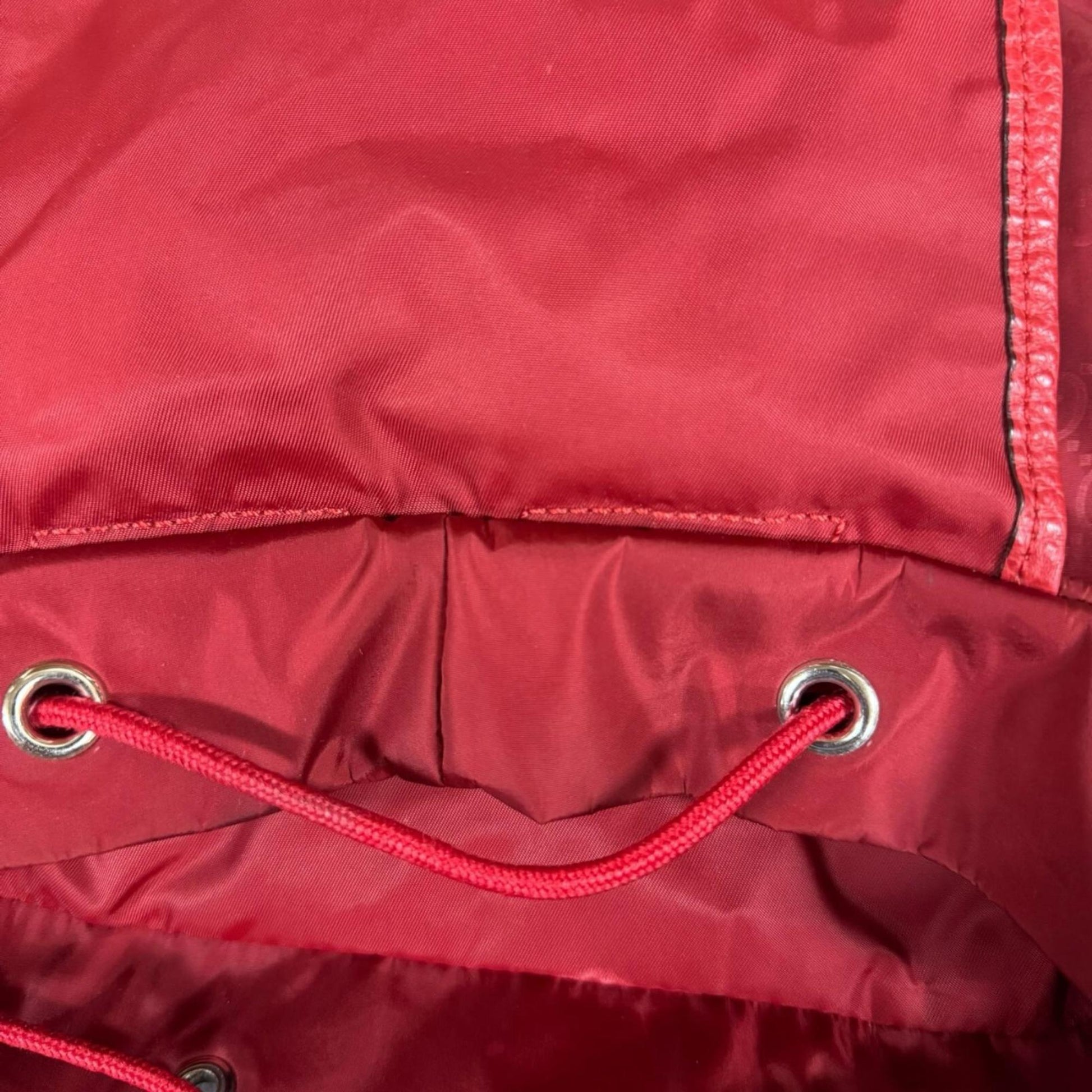 Gucci Red Color Nylon Backpack