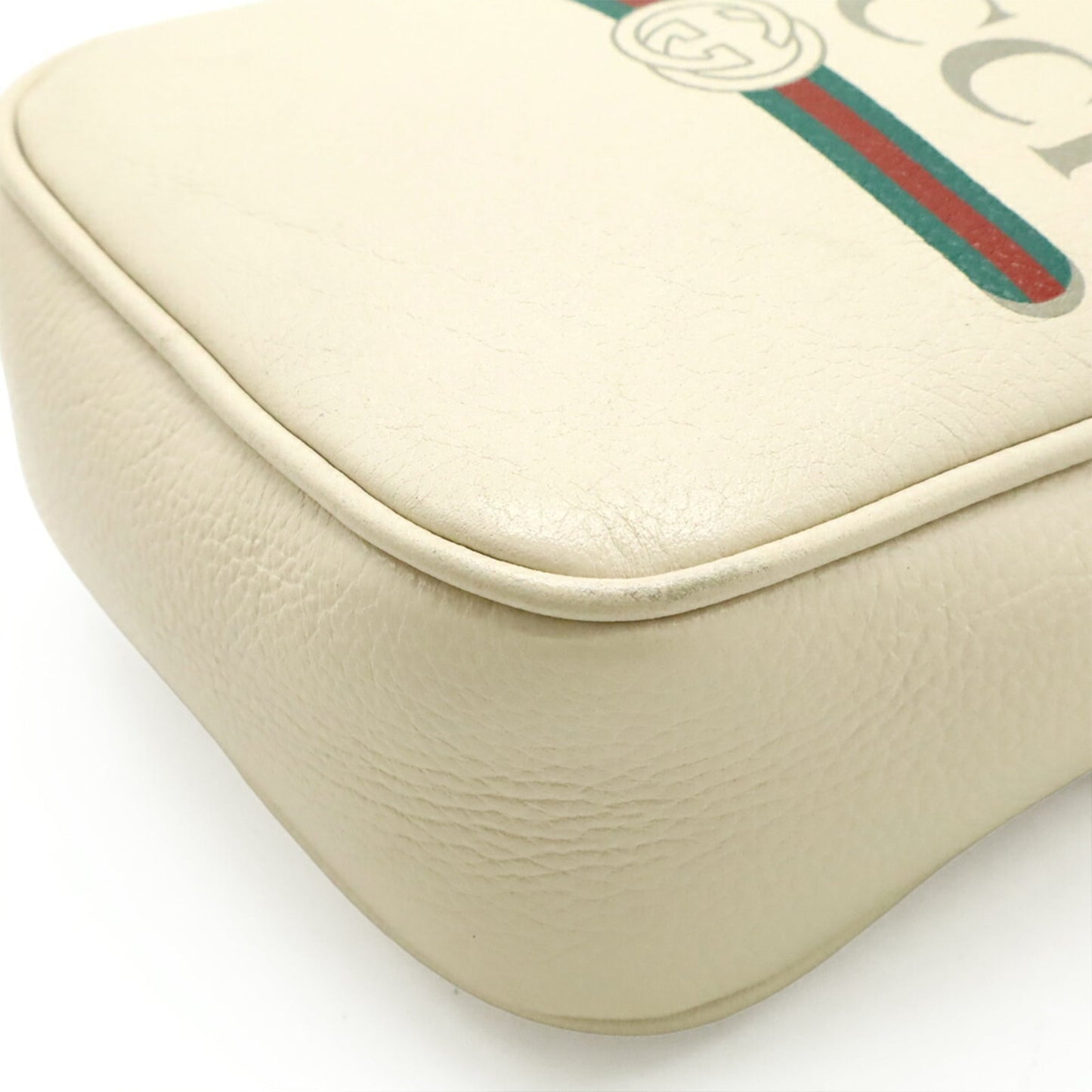 Gucci Ivory Leather Pochette Shoulder Bag