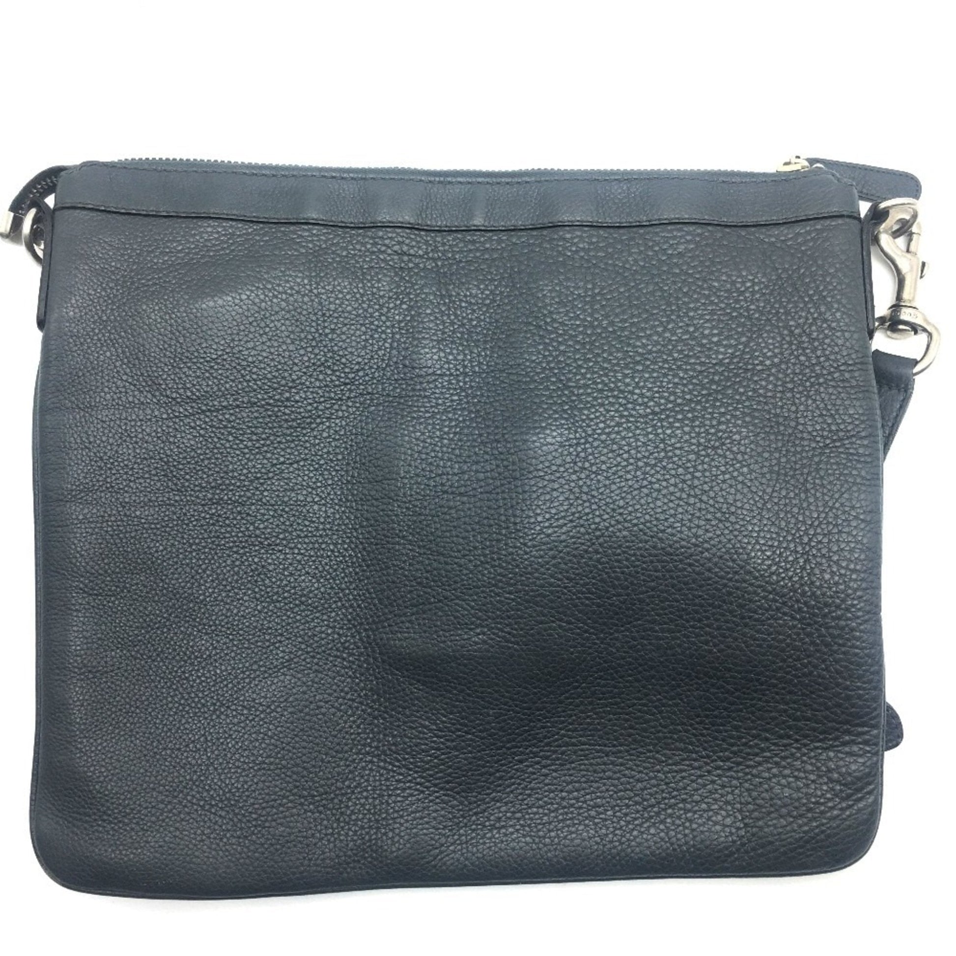 Gucci Dark Gray Leather Shoulder Bag
