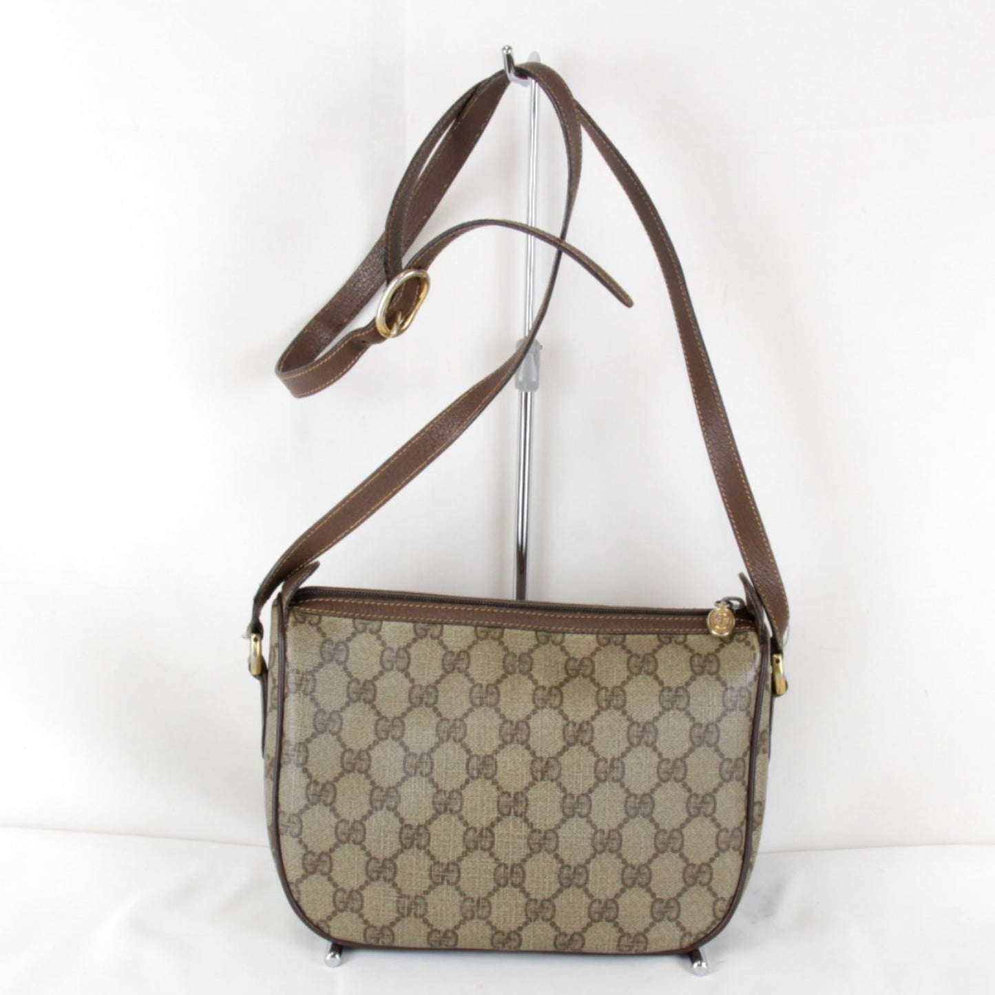 Gucci Brown Gg Supreme Shoulder Bag