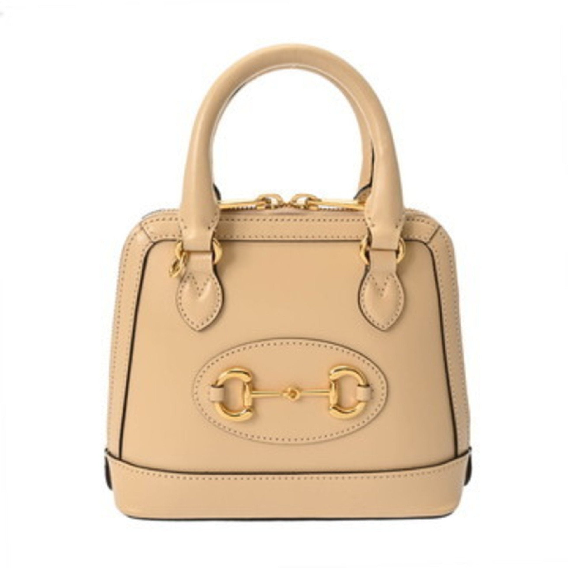 Gucci Horsebit Beige Handbag