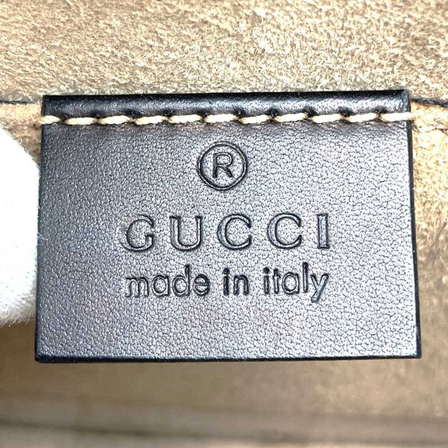 Gucci Sherry Line Black Leather Shoulder Bag