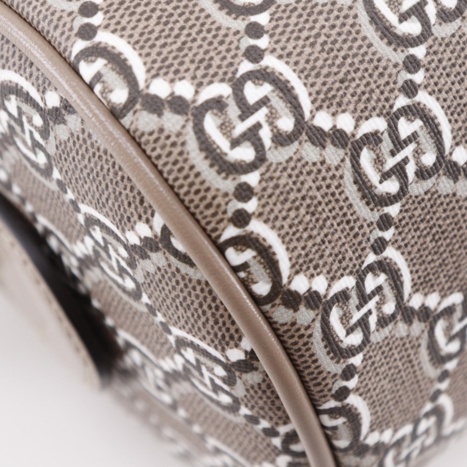 Gucci Brown Pvc Leather Handbag