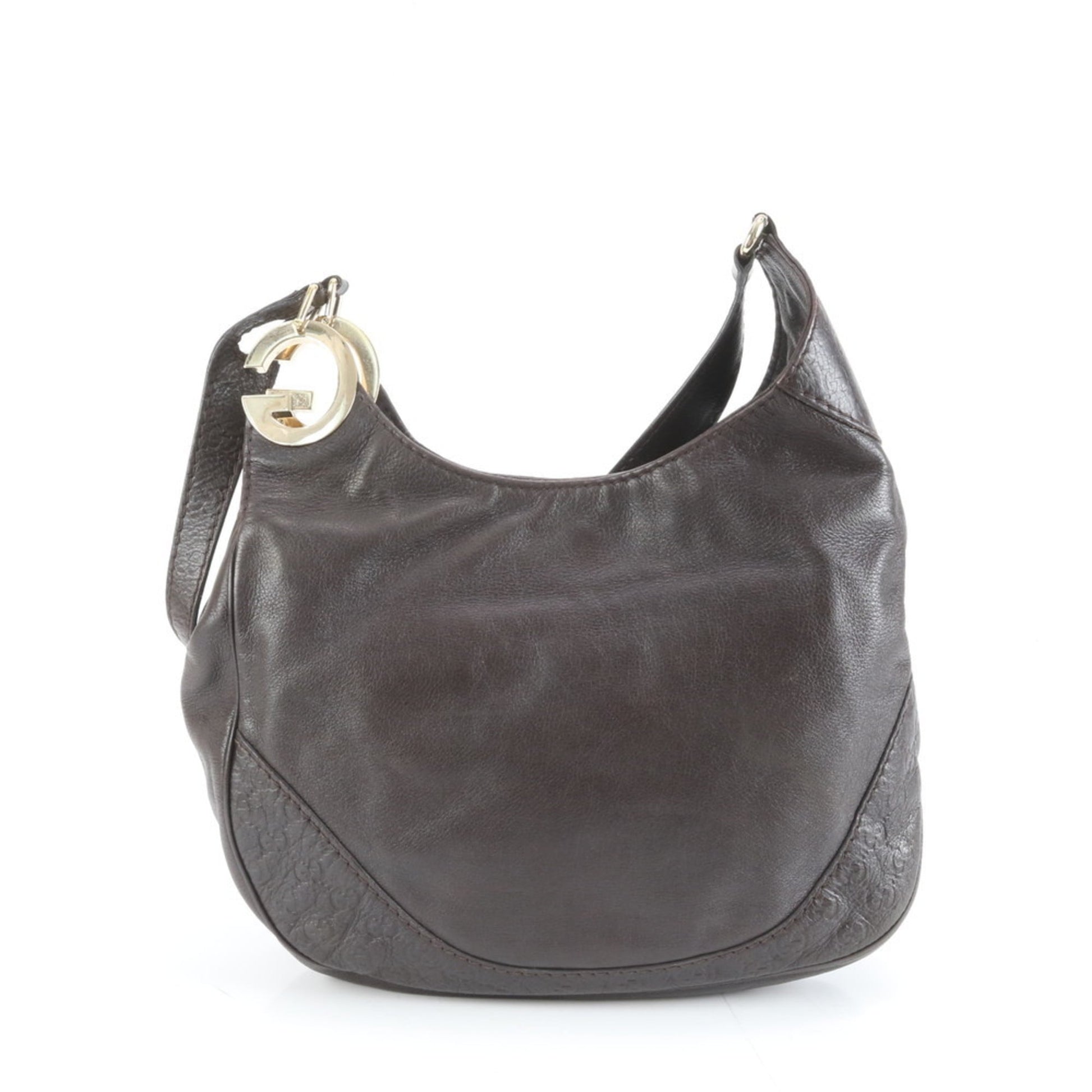 Gucci Brown Leather Shoulder Bag